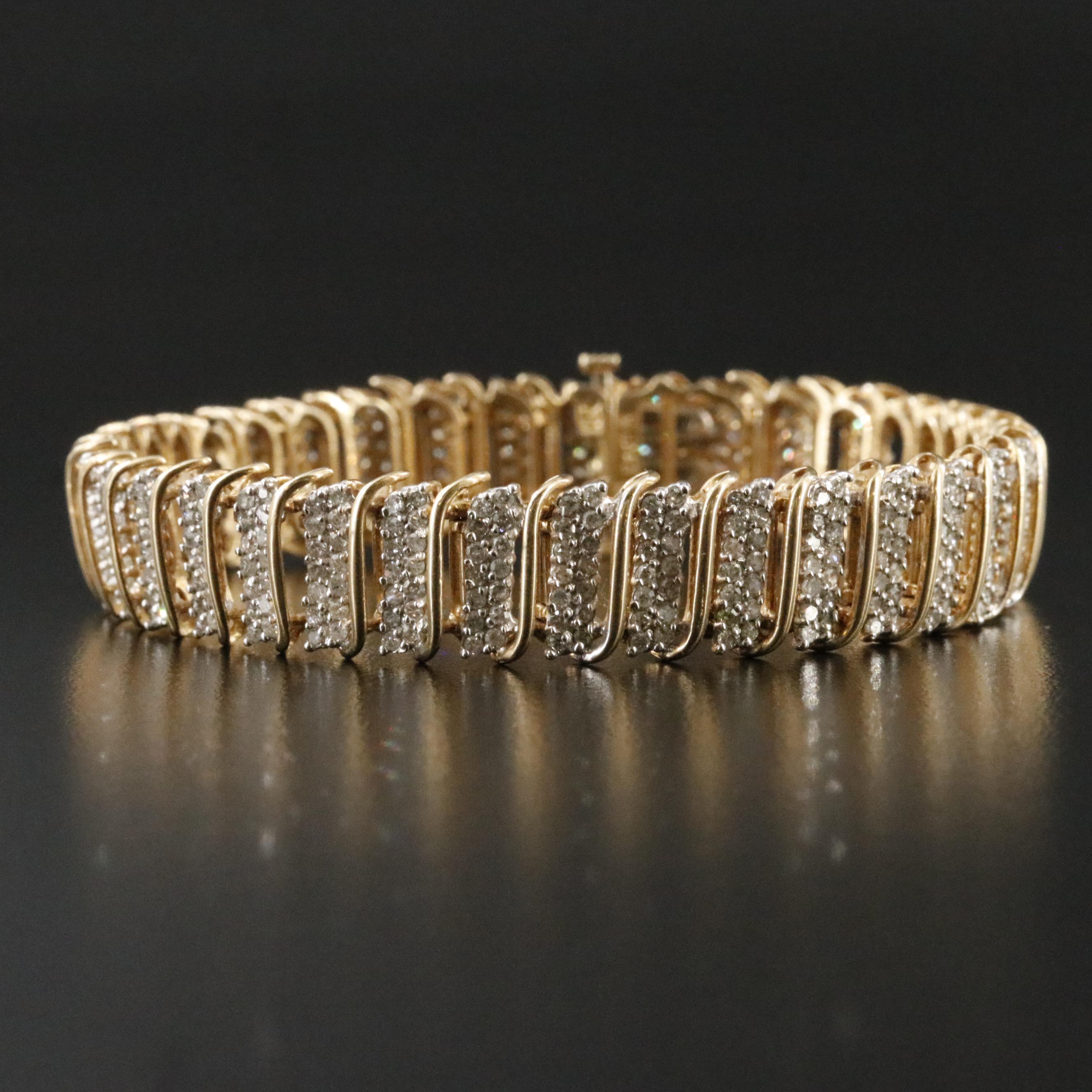 10K 3.47 CTW Diamond Bracelet