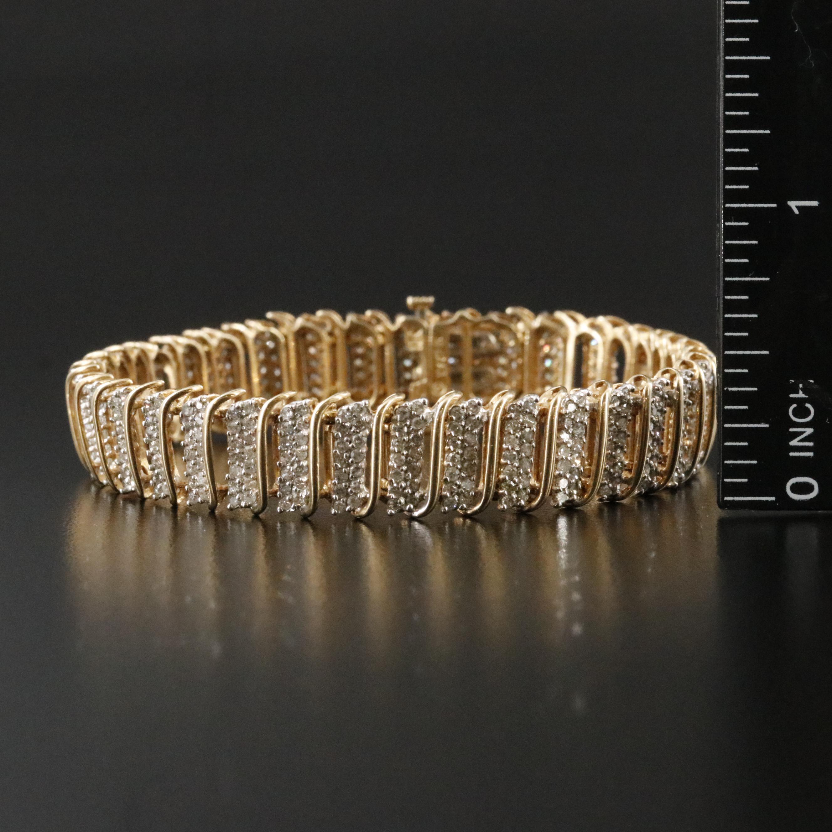 10K 3.47 CTW Diamond Bracelet