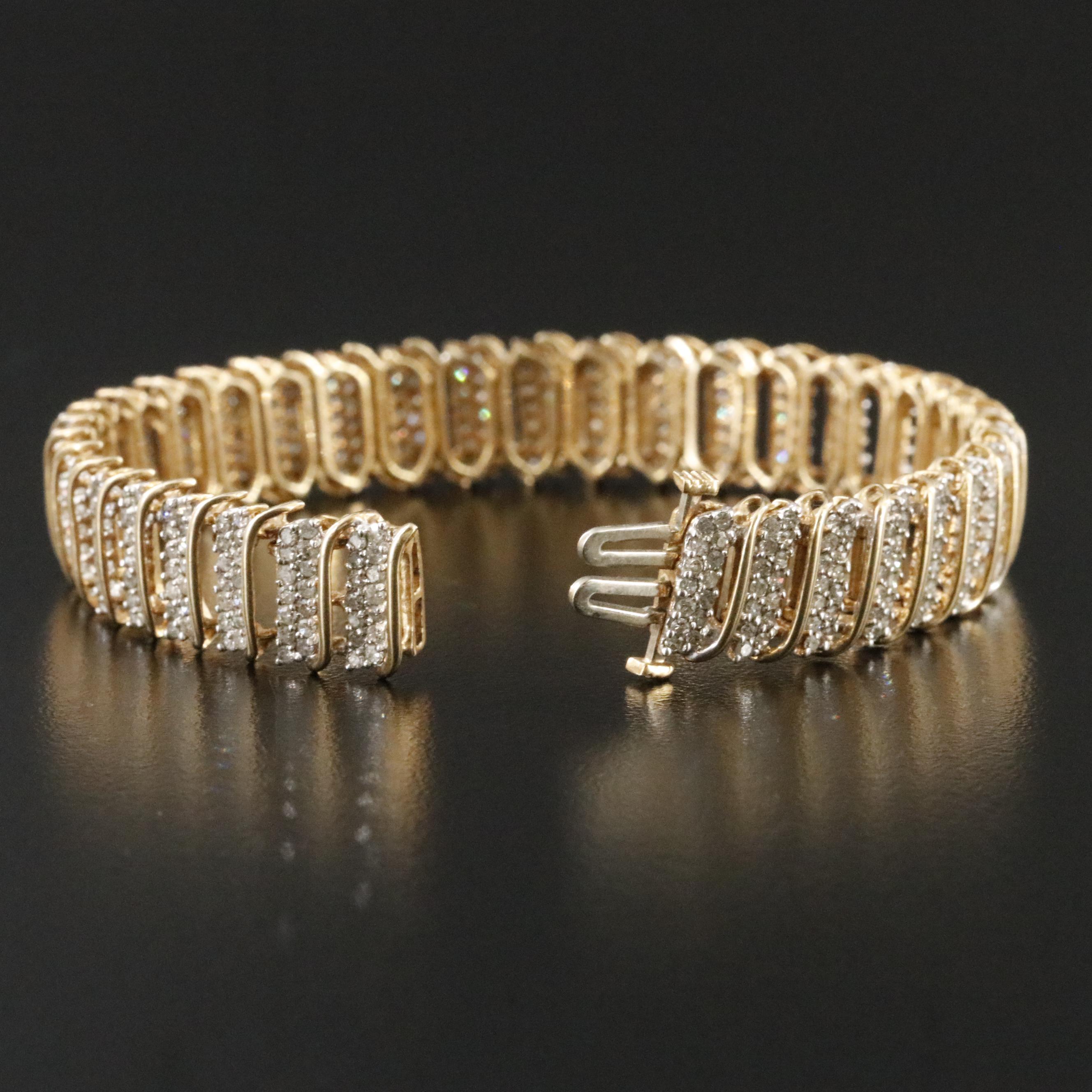 10K 3.47 CTW Diamond Bracelet