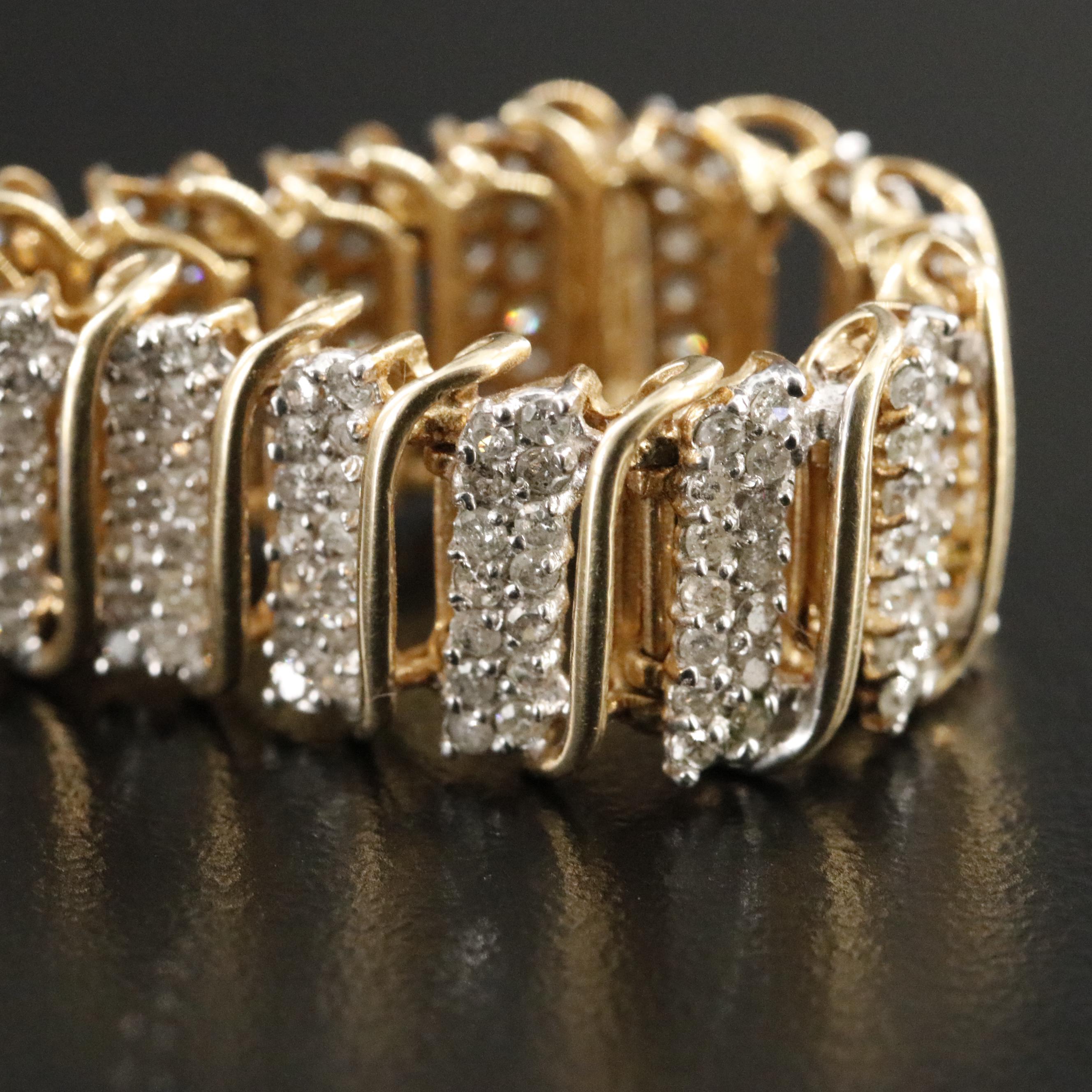 10K 3.47 CTW Diamond Bracelet
