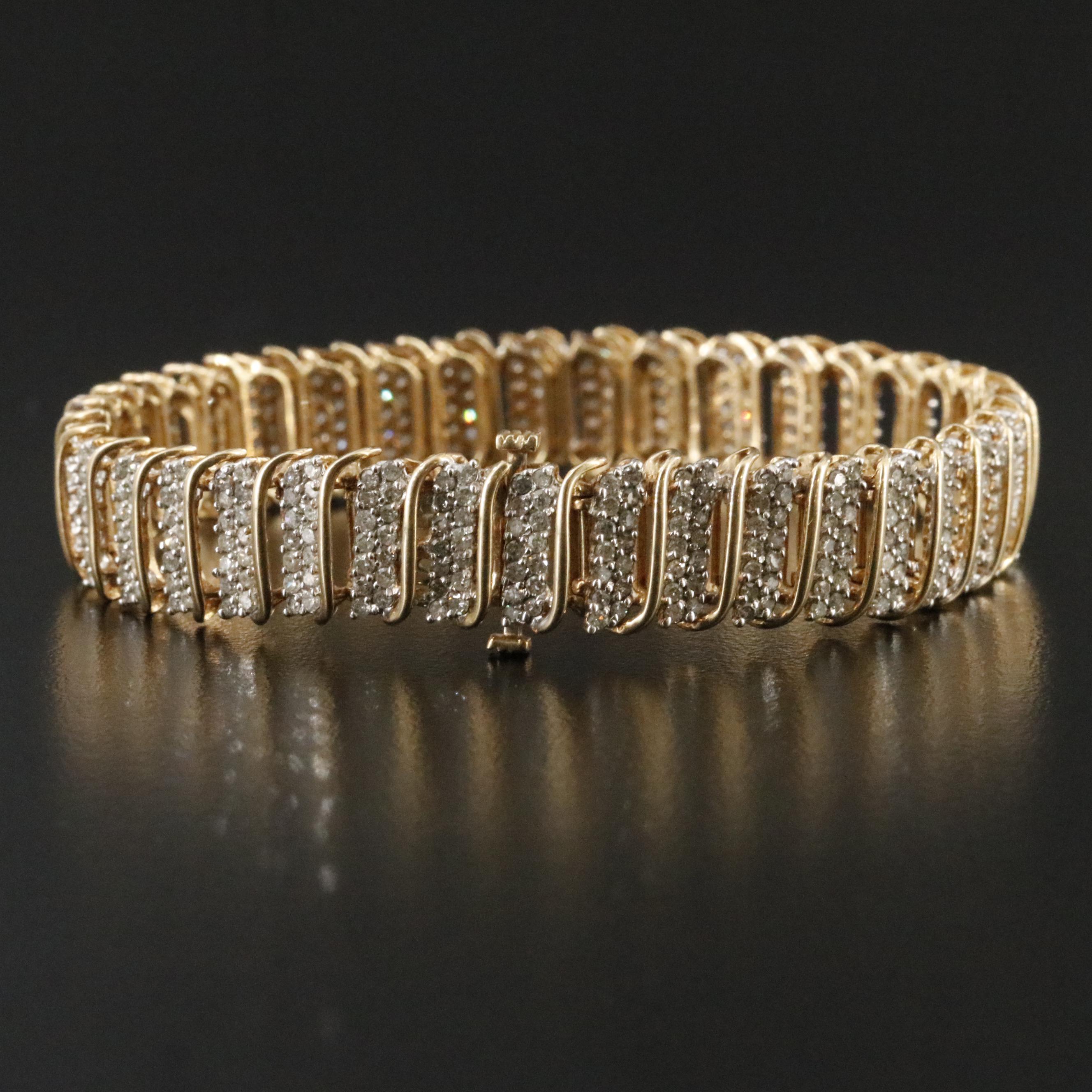 10K 3.47 CTW Diamond Bracelet