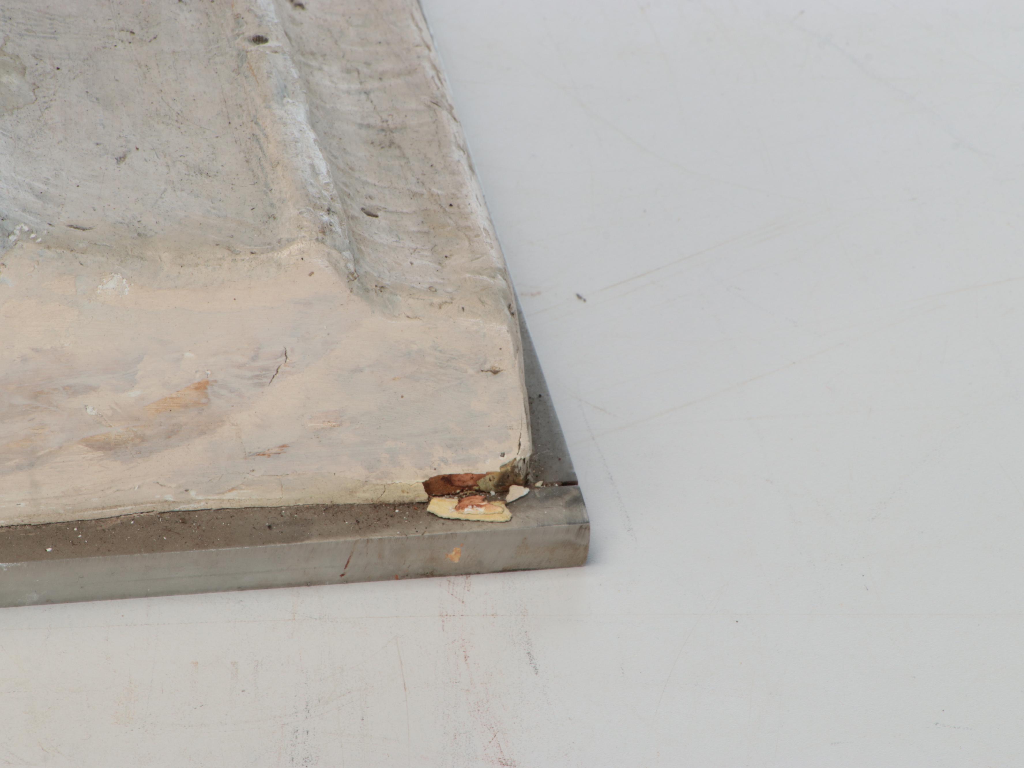 Jules Jourdain Painted Plaster Sculpture of Seated Woman, 19th Century