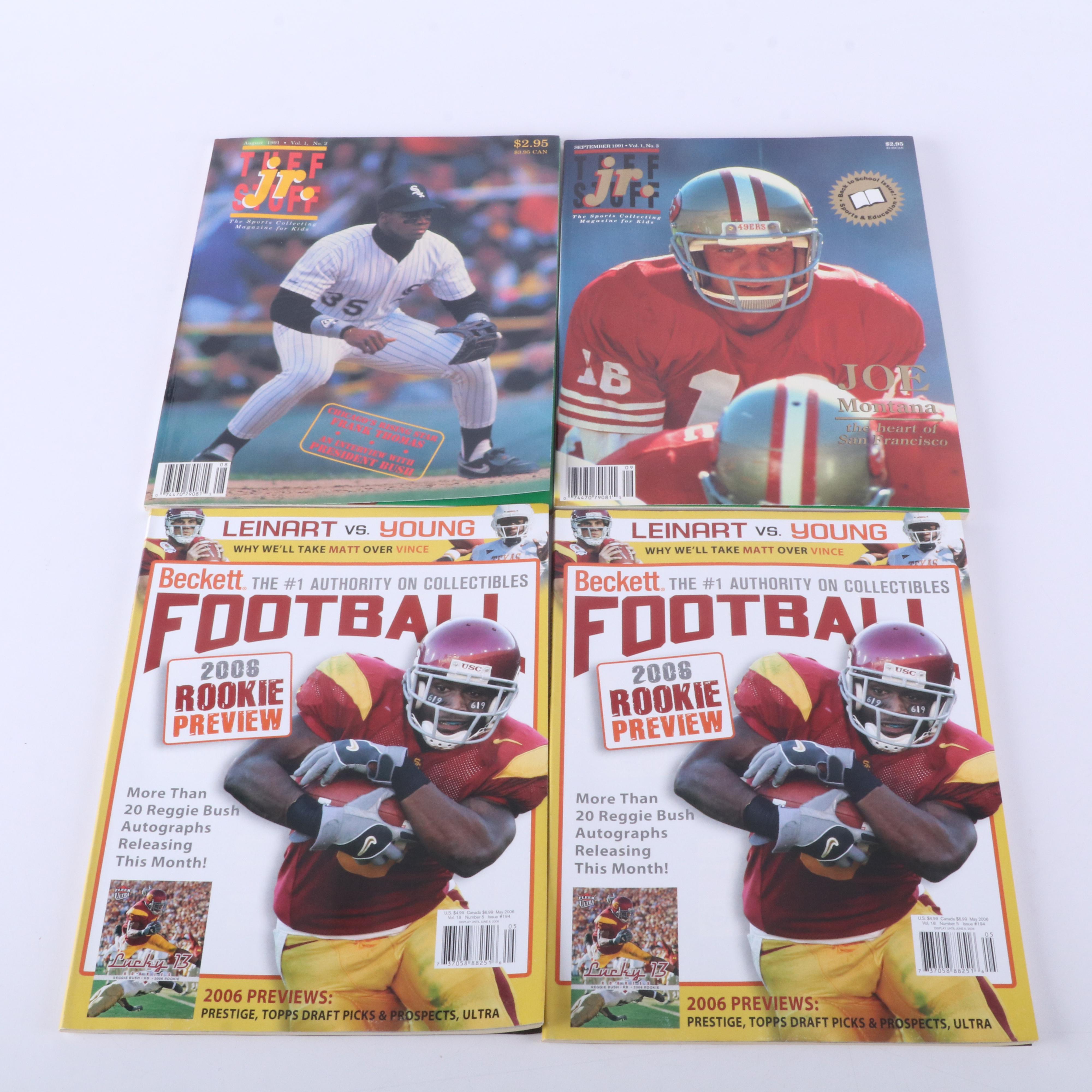 Approximately 6,000 Football and General Sports Cards, and Sports Publications
