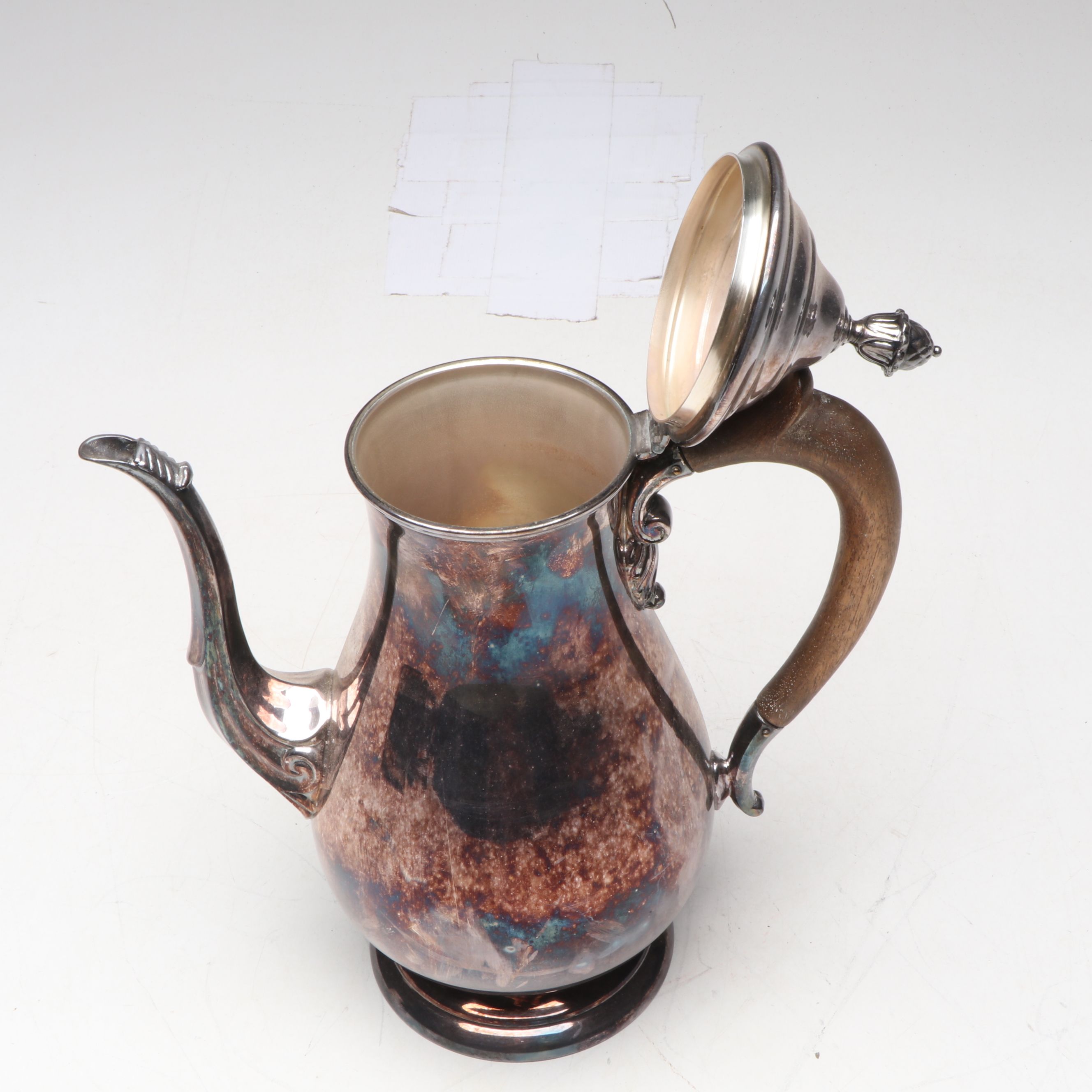 Silver Plated Copper Birmingham Coffee Urn with More Silver Plate Serveware