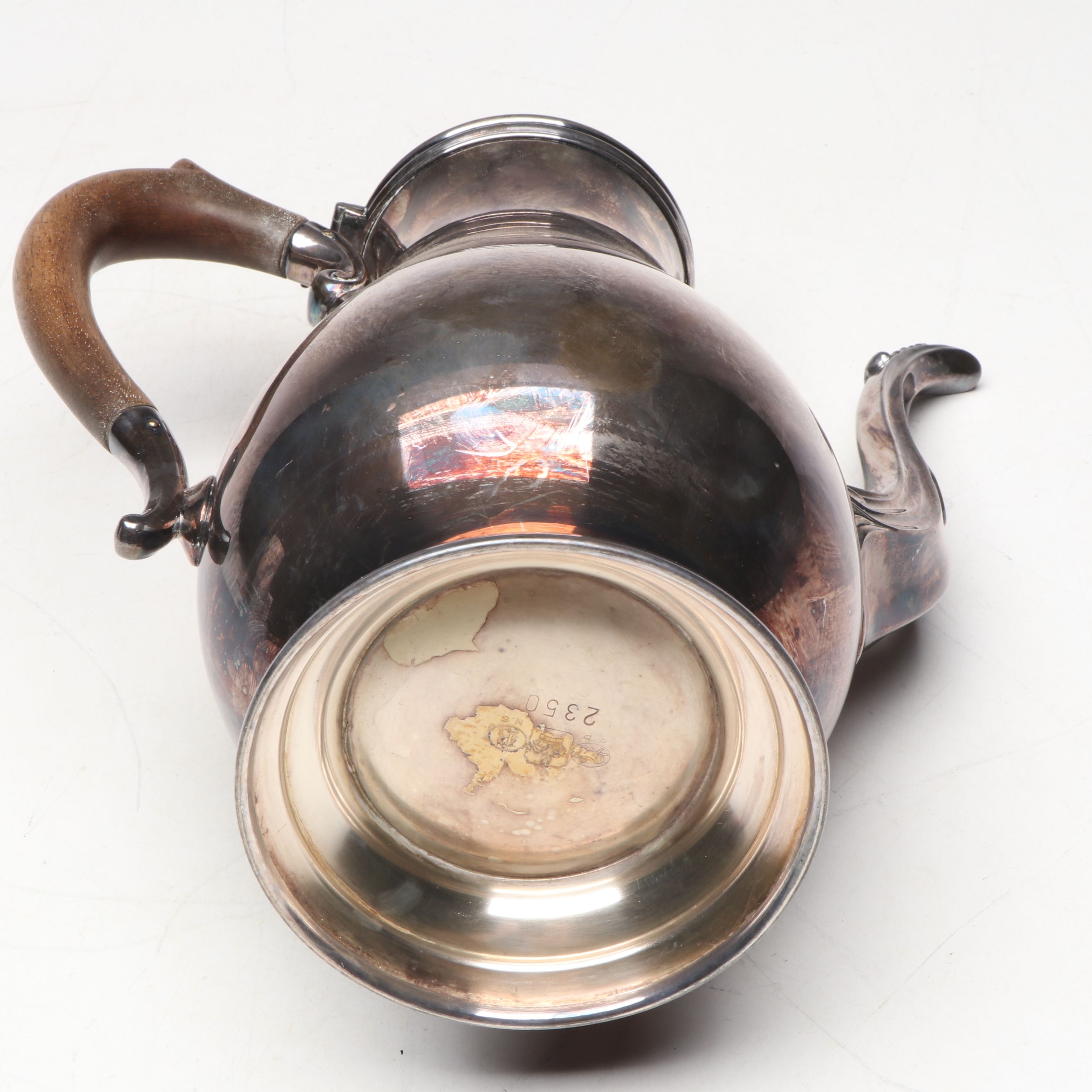 Silver Plated Copper Birmingham Coffee Urn with More Silver Plate Serveware