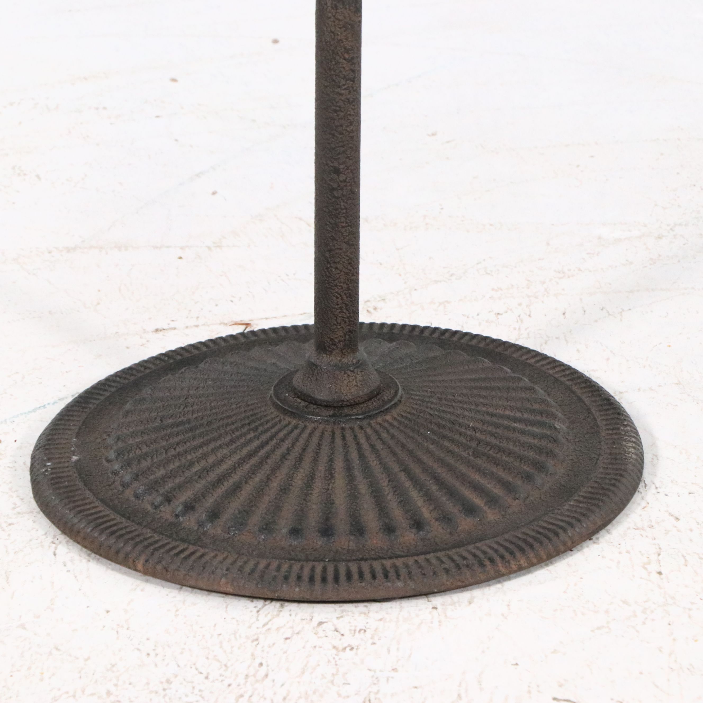 Arhaus French Style Stone and Iron Drinks Table