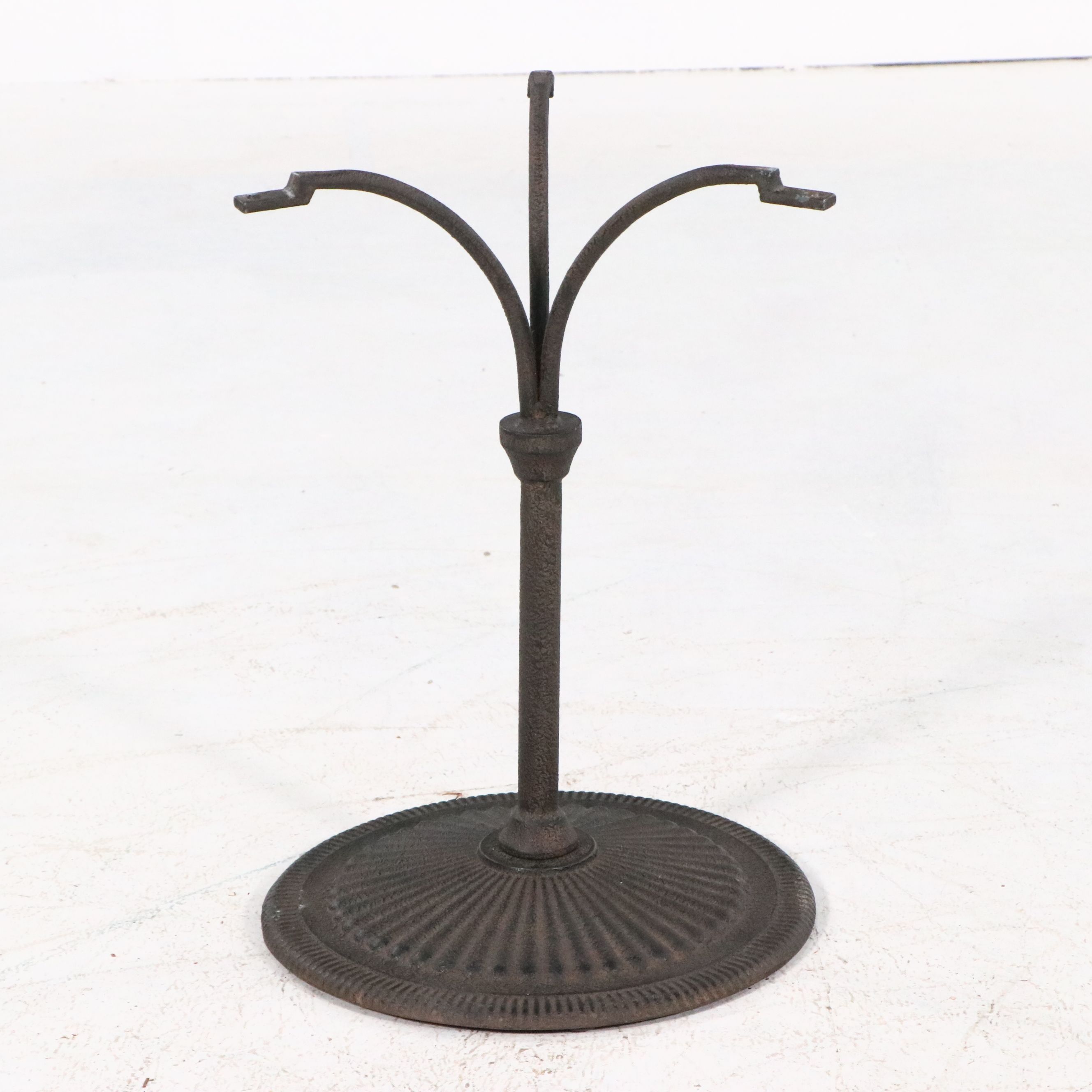 Arhaus French Style Stone and Iron Drinks Table