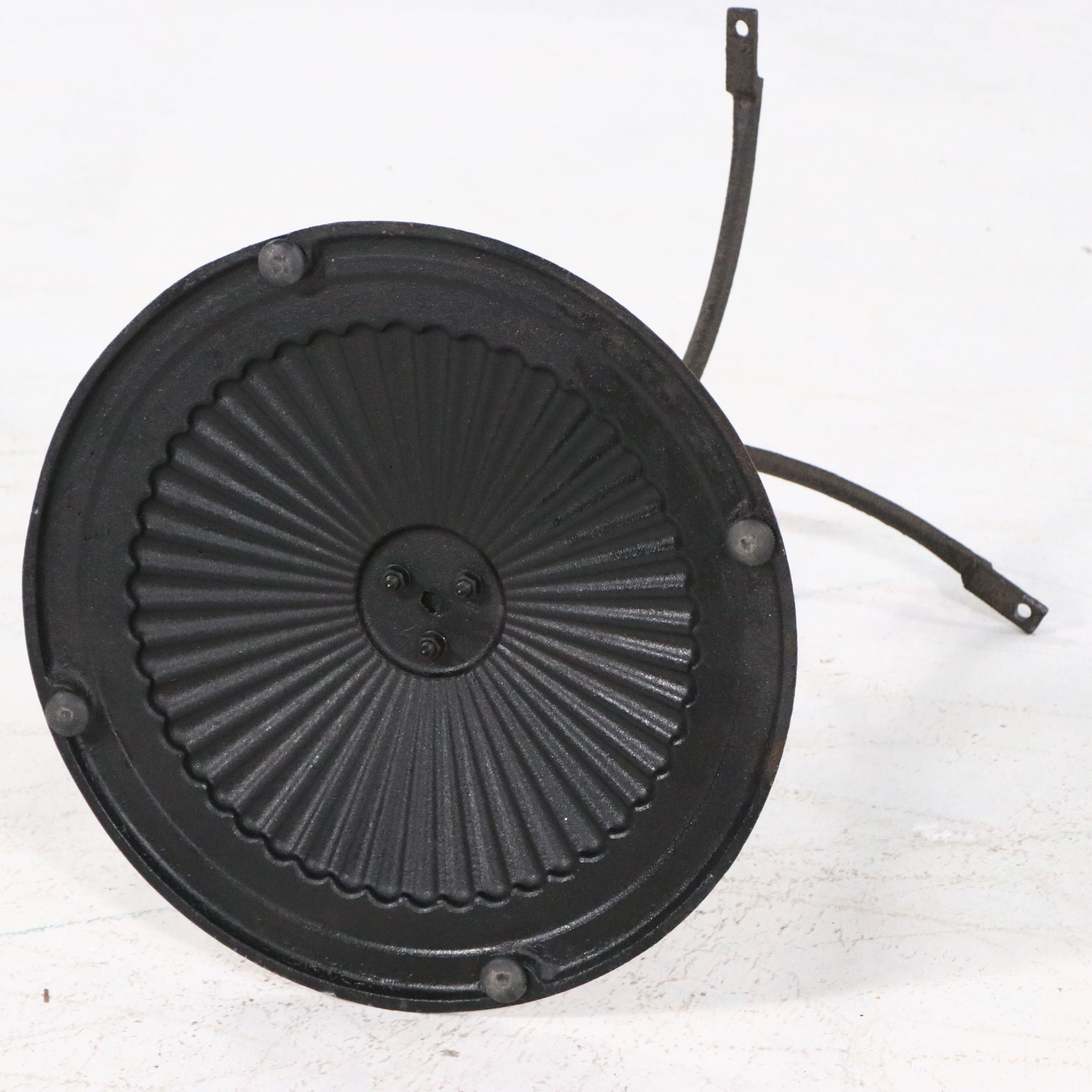 Arhaus French Style Stone and Iron Drinks Table