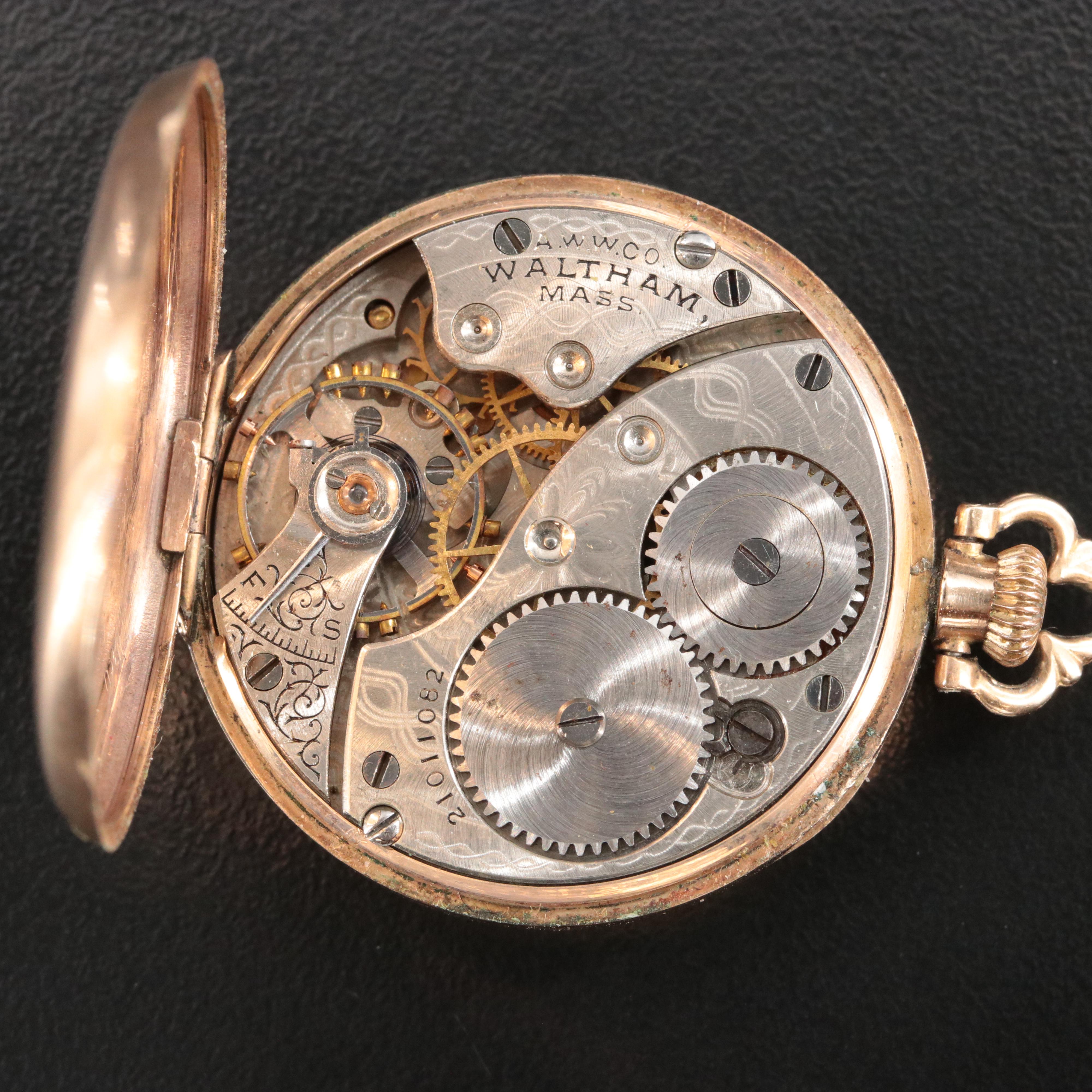 1917 Waltham Gold-Filled Size 3/0 Pocket Watch