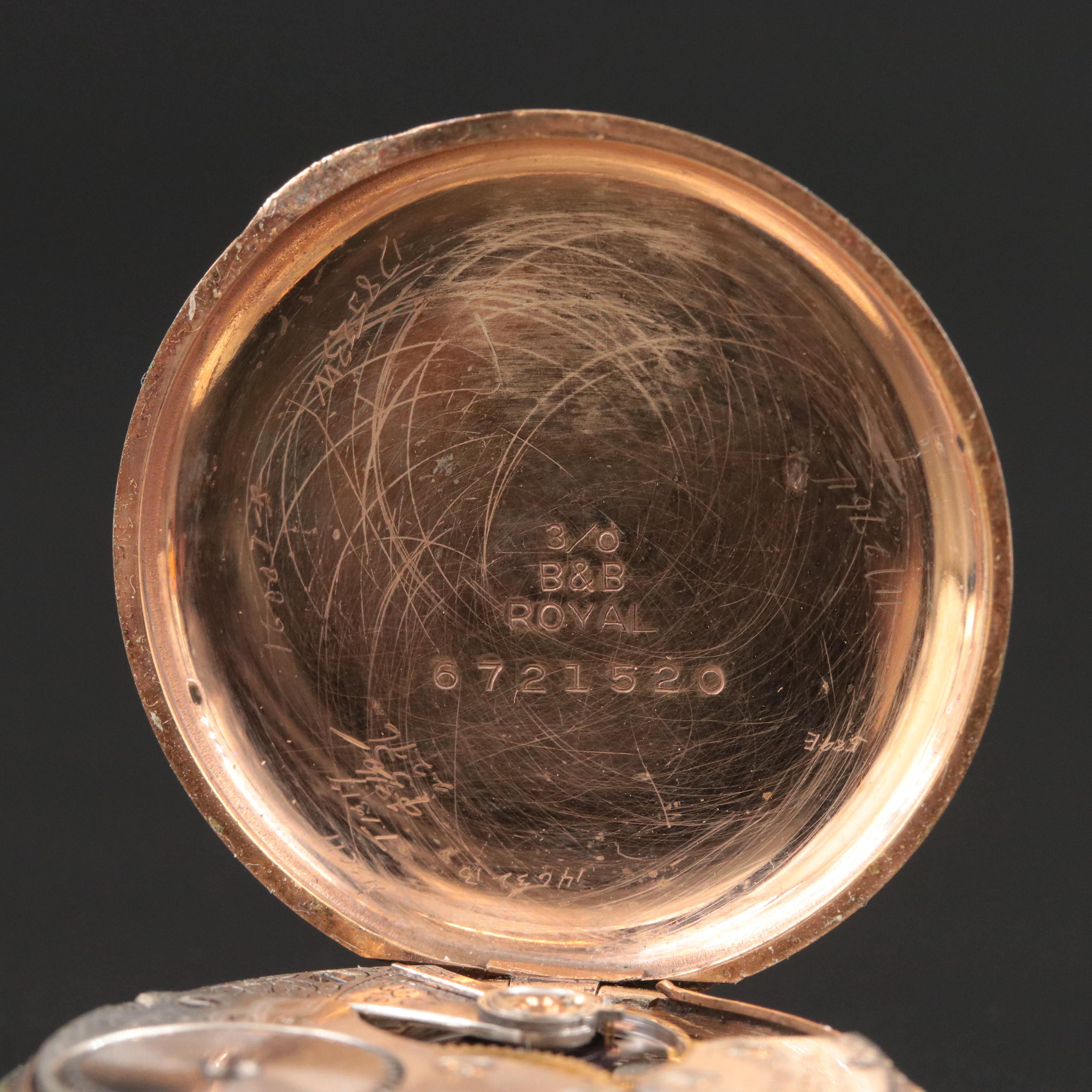 1917 Waltham Gold-Filled Size 3/0 Pocket Watch