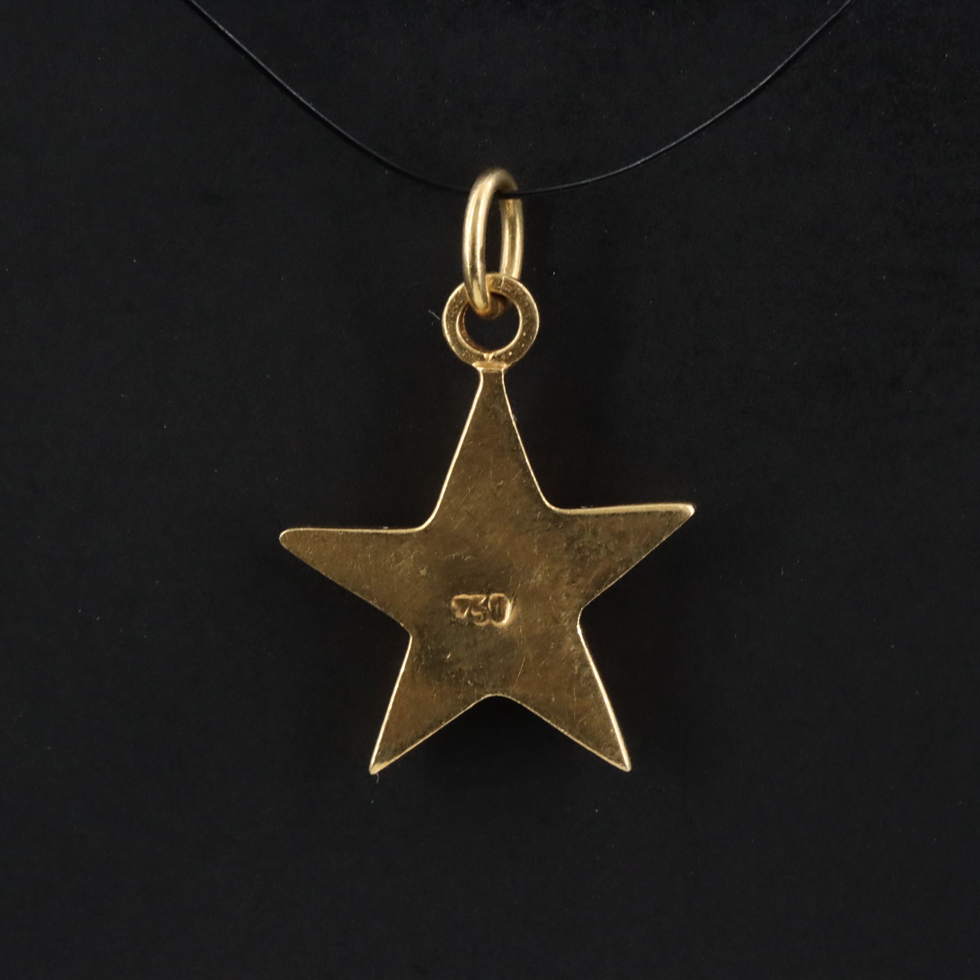 18K Star Charm