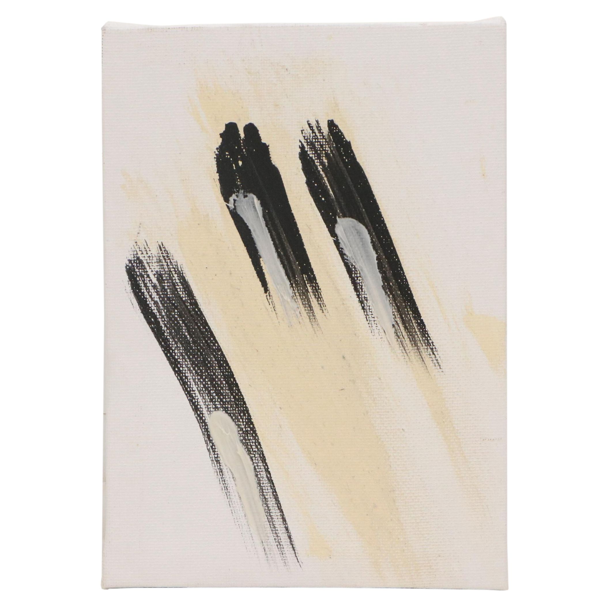 Neutral Modern Acrylic Paintings, 21st Century