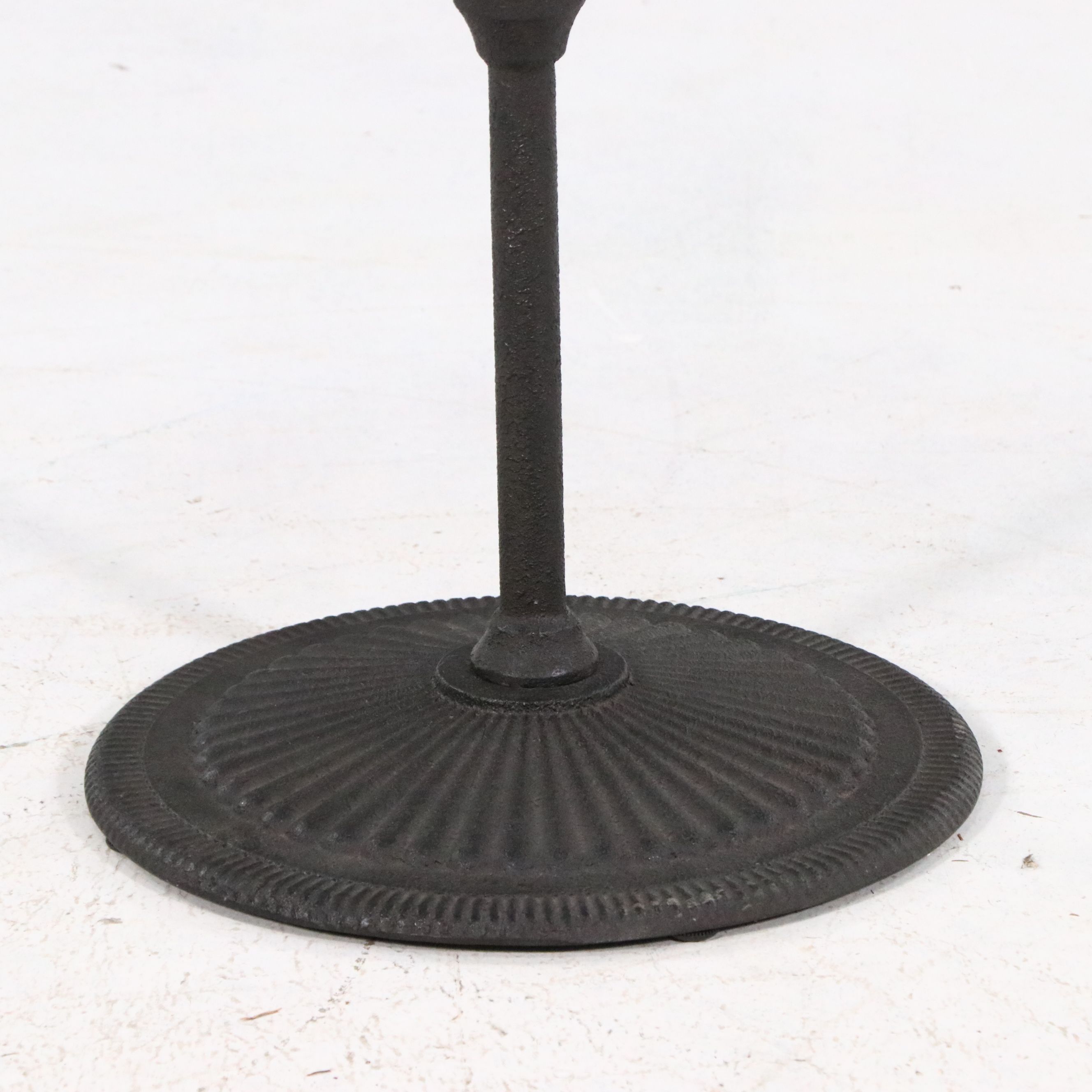 Arhaus French Style Stone and Iron Drinks Table