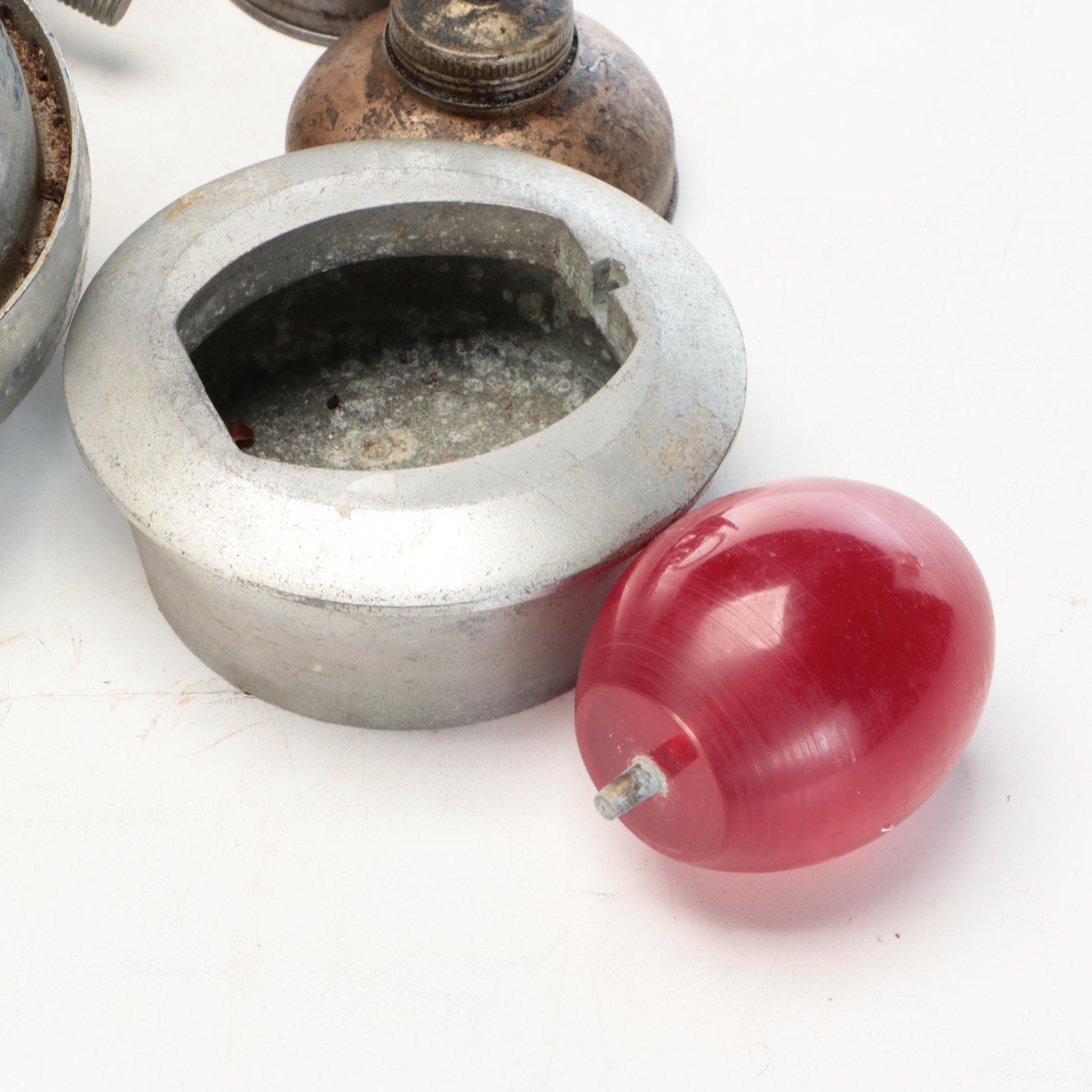 Conger Lantern with General Electric Spot Lights and Oil Funnels and Can