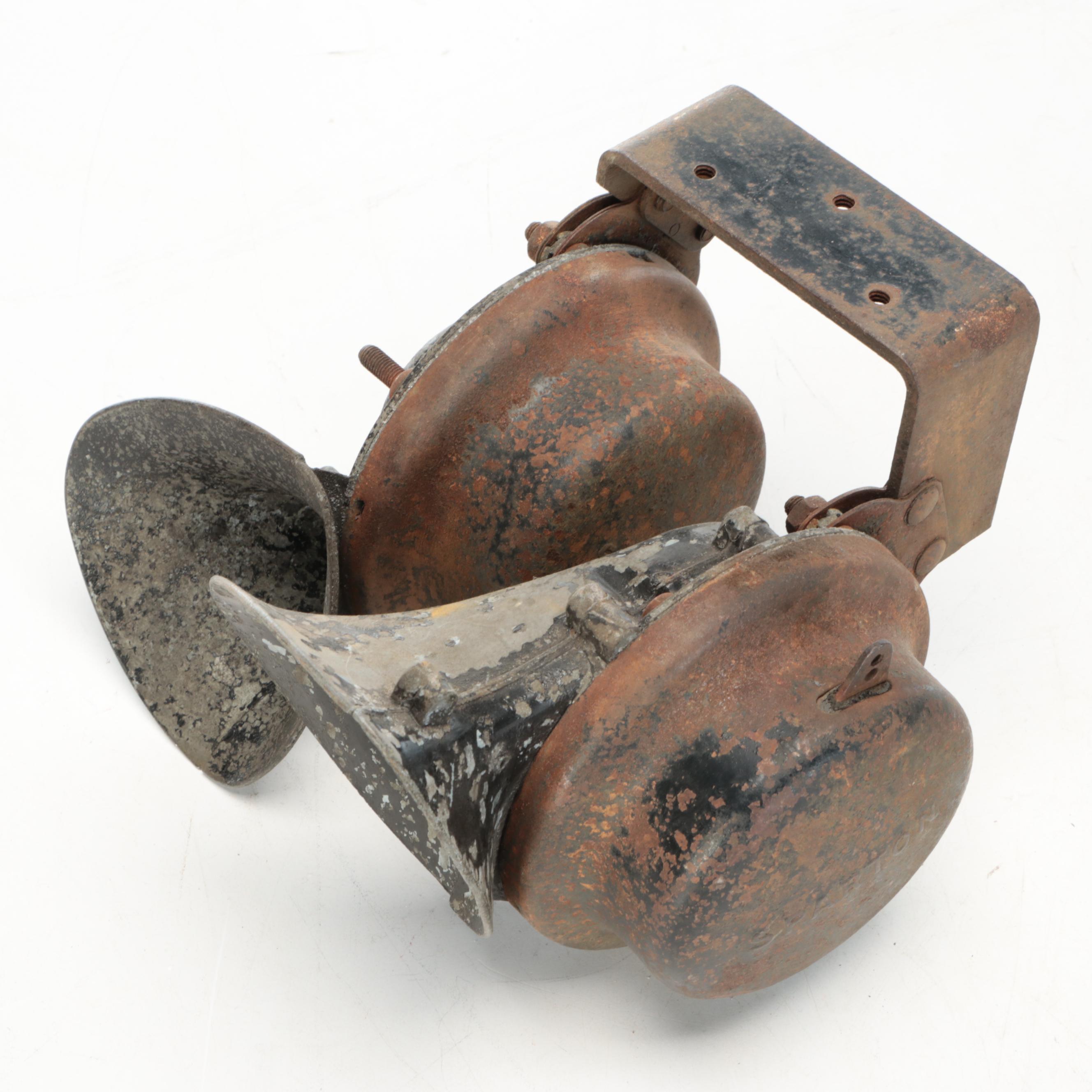 Conger Lantern with General Electric Spot Lights and Oil Funnels and Can