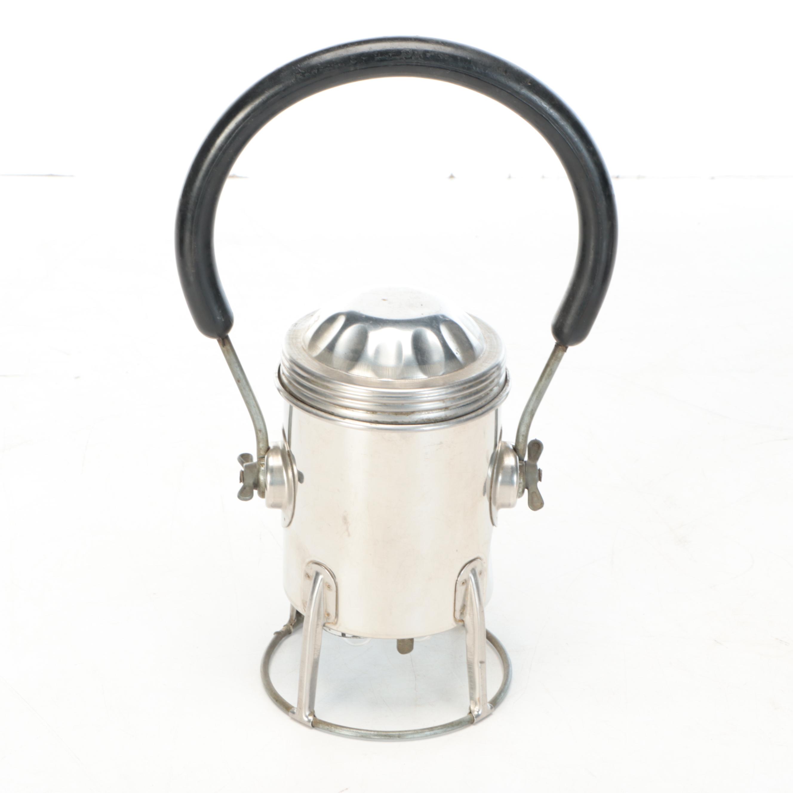 Conger Lantern with General Electric Spot Lights and Oil Funnels and Can