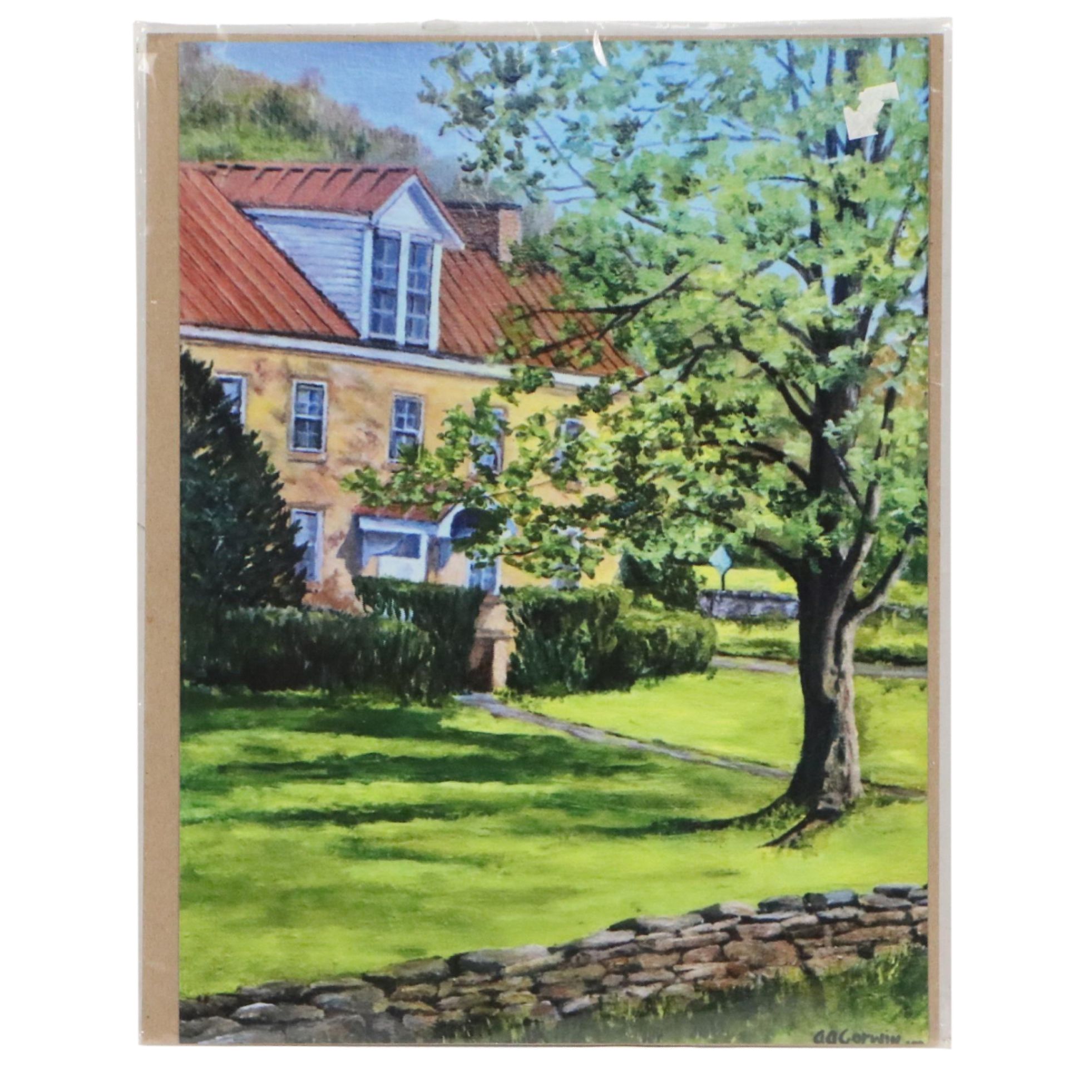 Digital Print of Suburban House, 21st Century