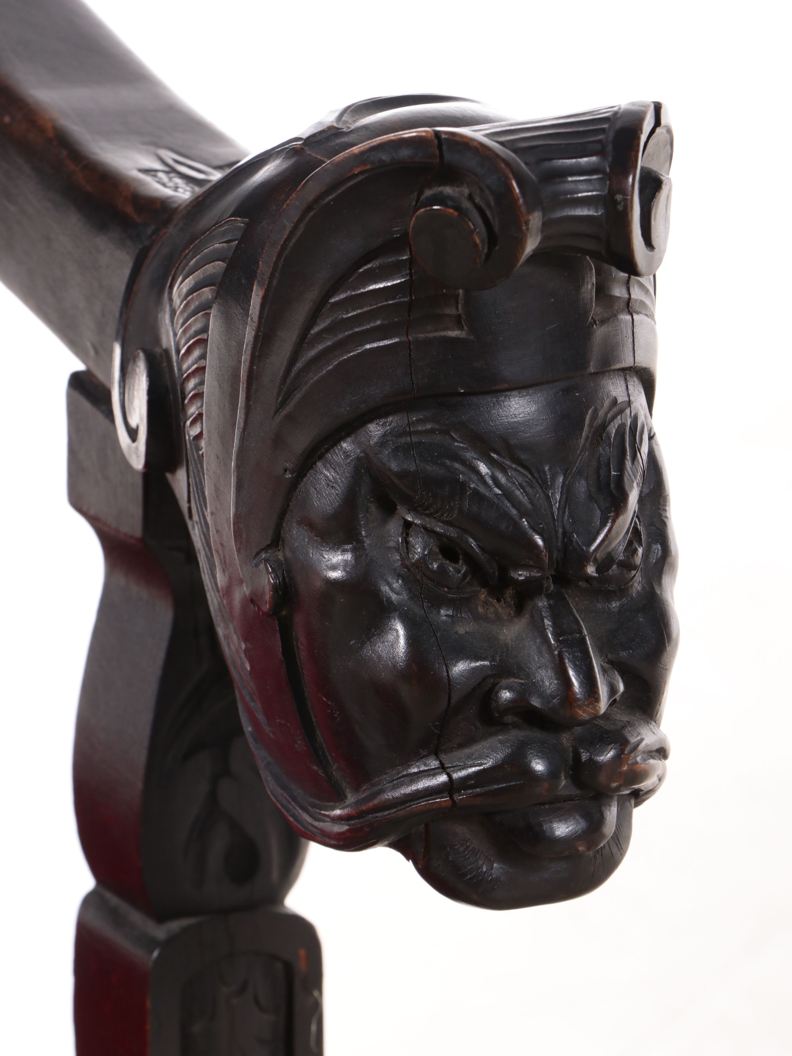 German Renaissance Revival Carved Armchair Depicting St. George and the Dragon