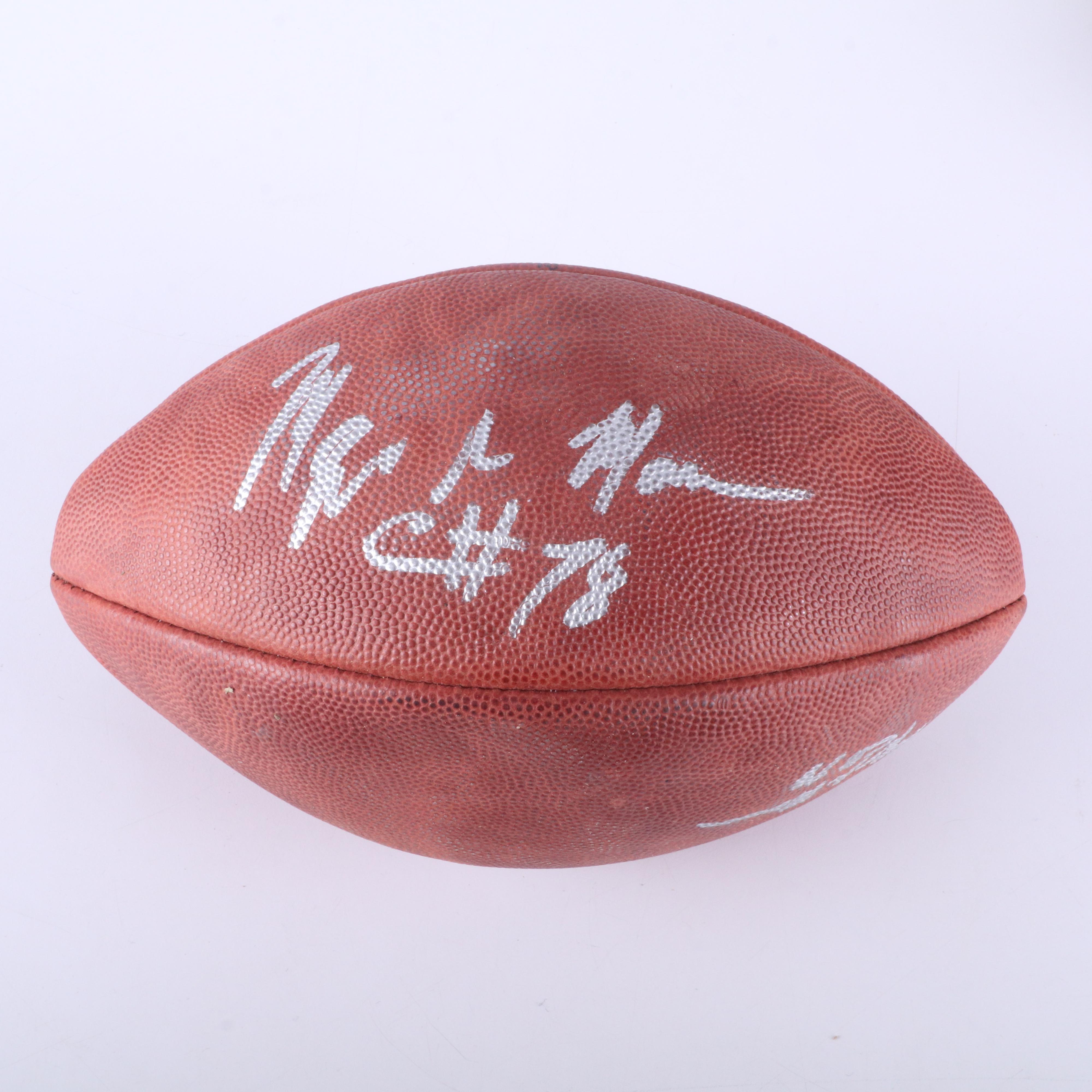 Five Signed Footballs, Including Rufus French Signature
