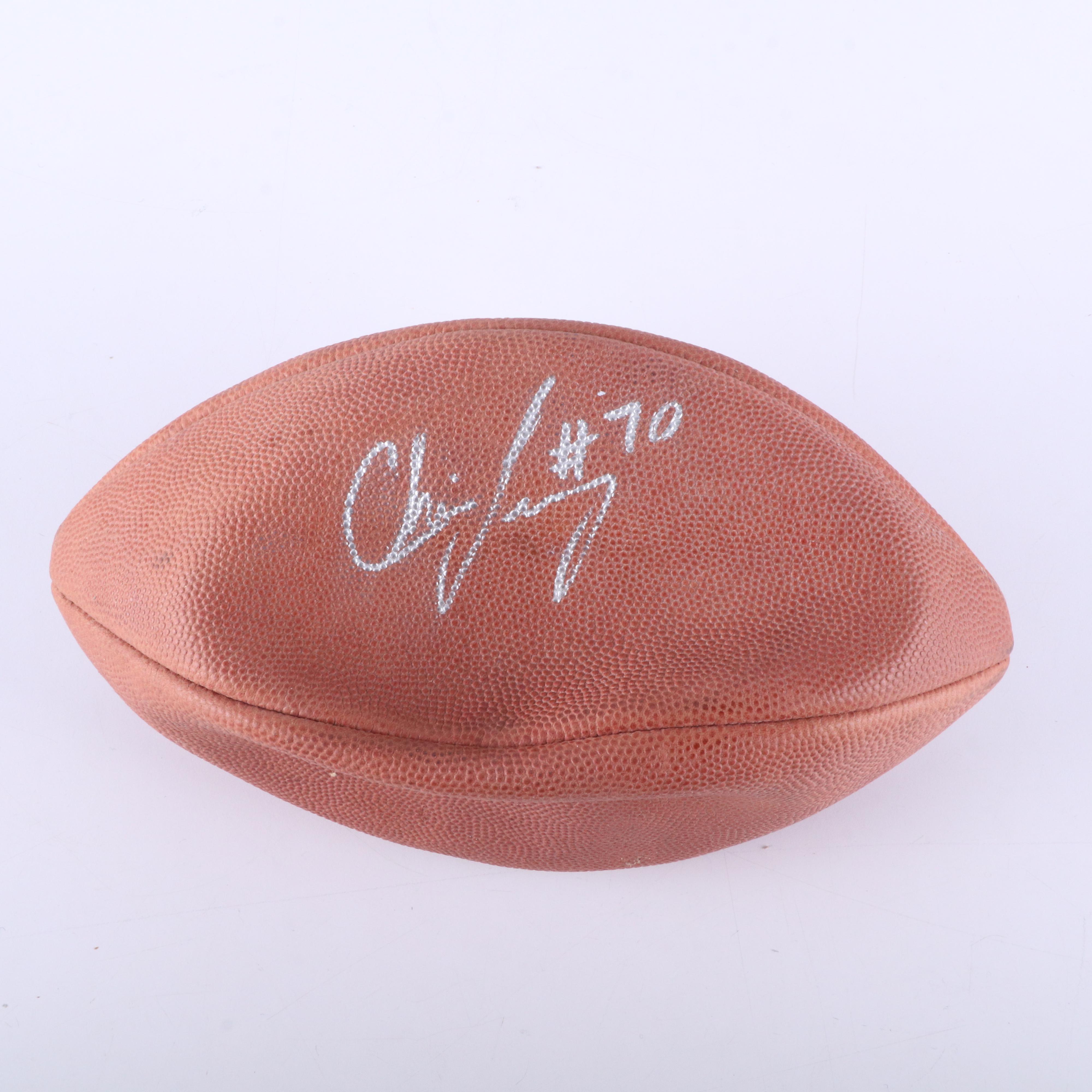 Five Signed Footballs, Including Rufus French Signature