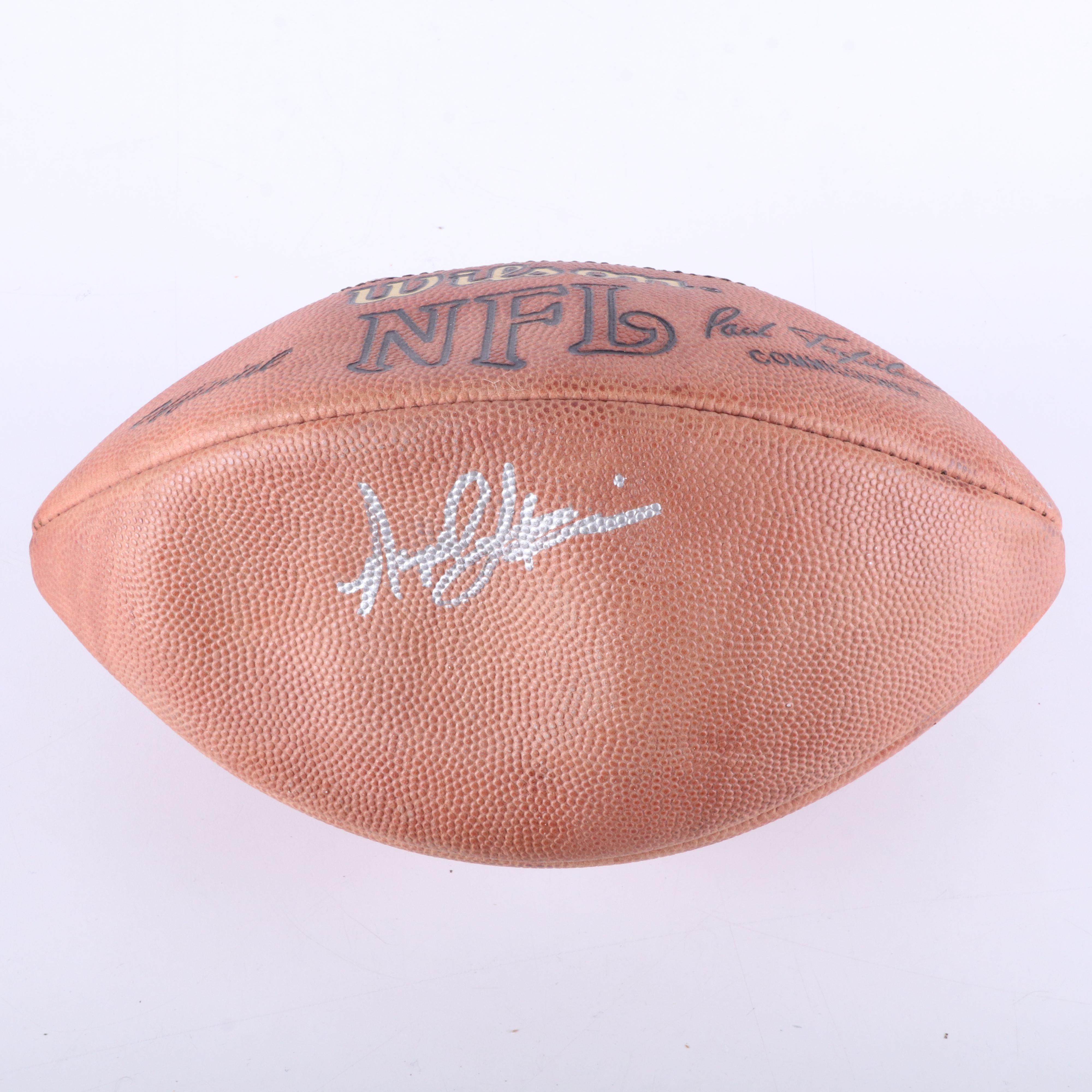 Five Signed Footballs, Including Rufus French Signature