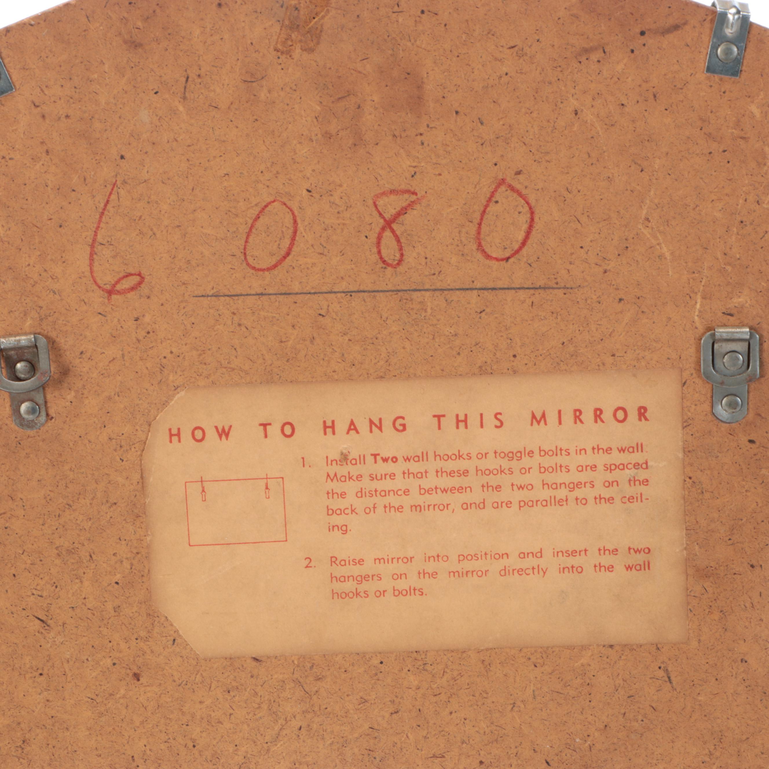 Tri-Paneled Glass Vanity Mirror