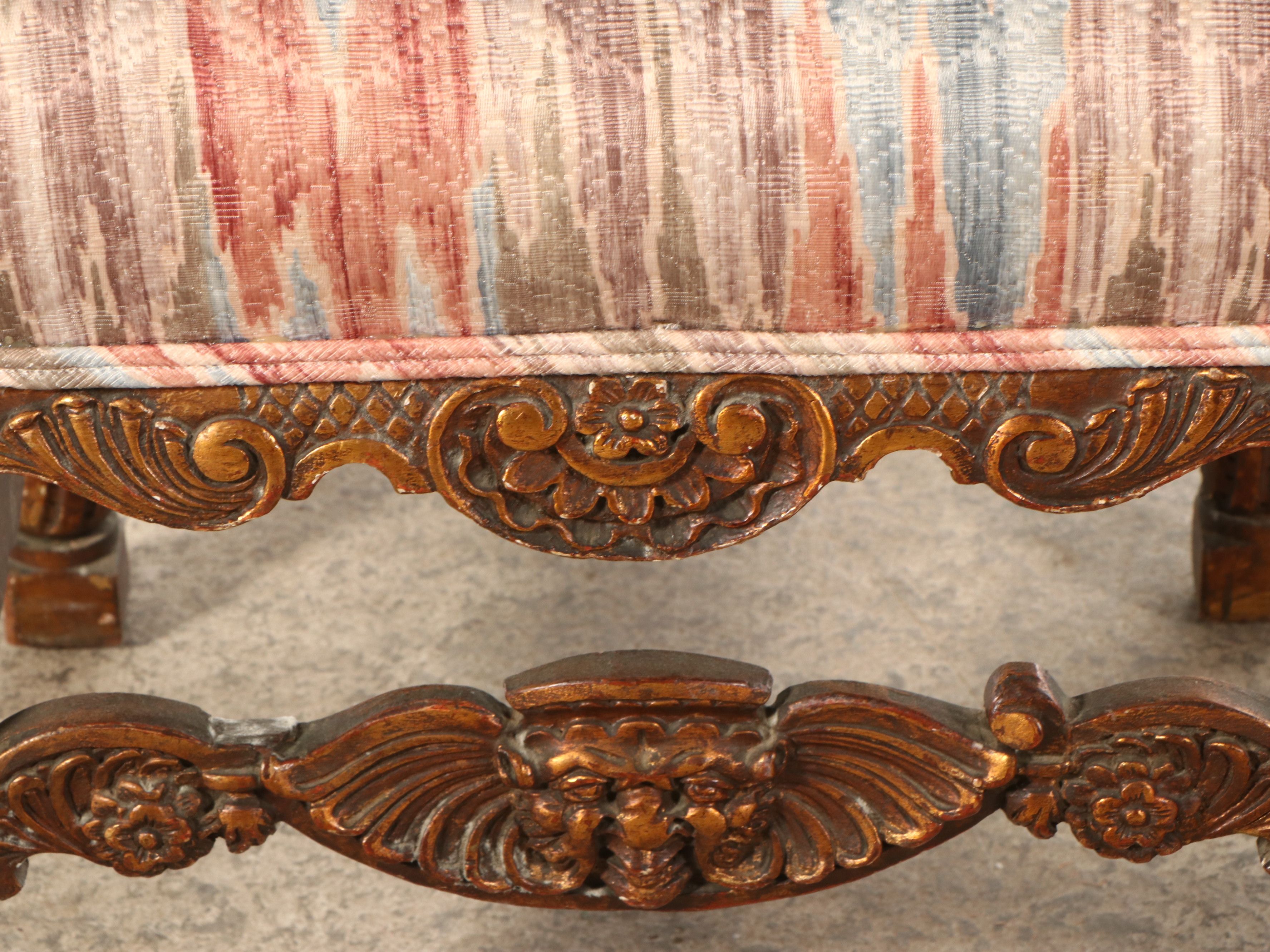 Four William & Mary Style Carved Dining Chairs, Late 19th to Early 20th Century