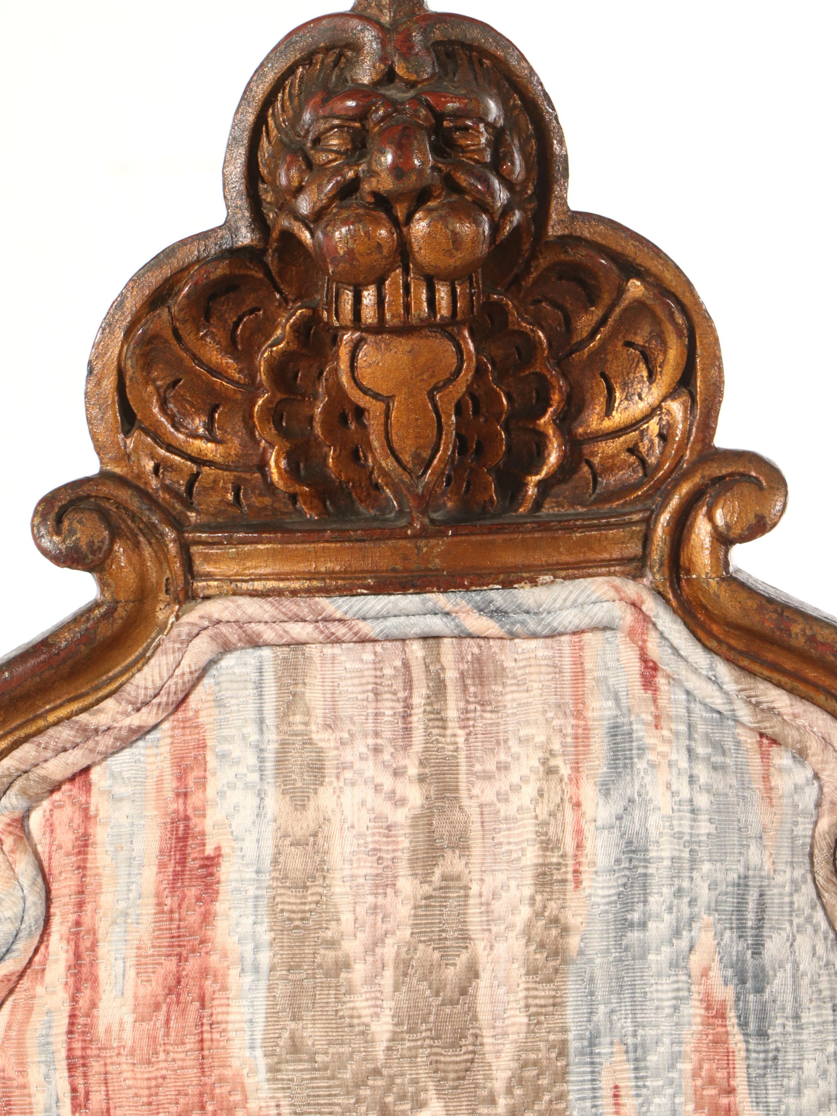 Four William & Mary Style Carved Dining Chairs, Late 19th to Early 20th Century