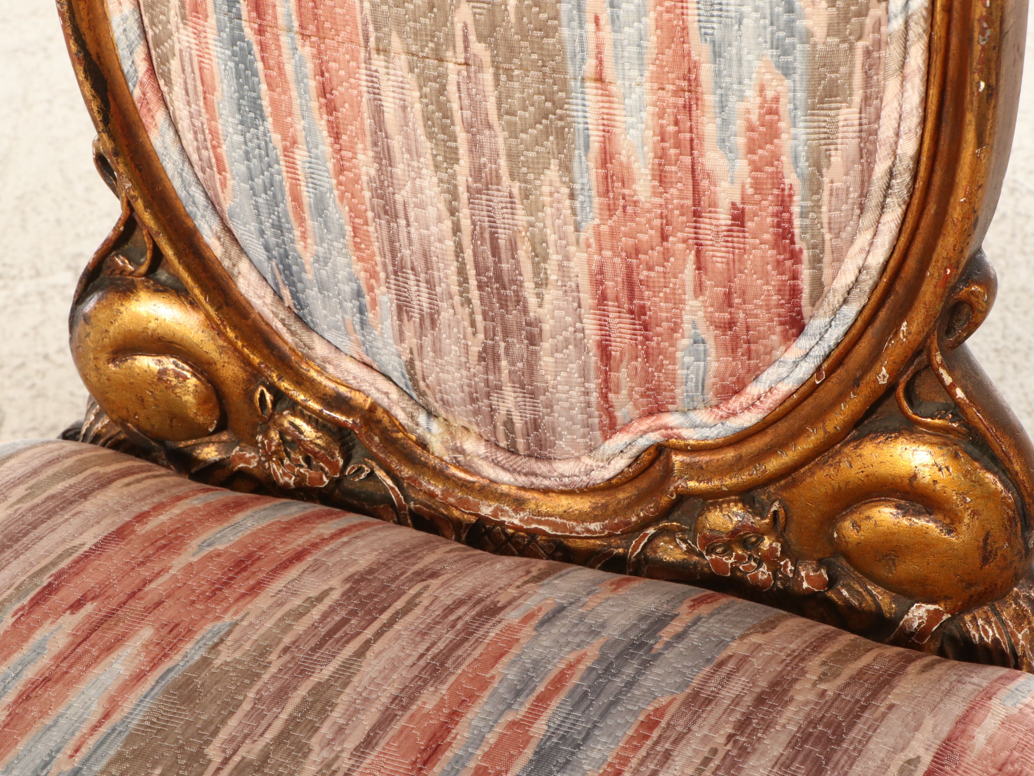 Four William & Mary Style Carved Dining Chairs, Late 19th to Early 20th Century