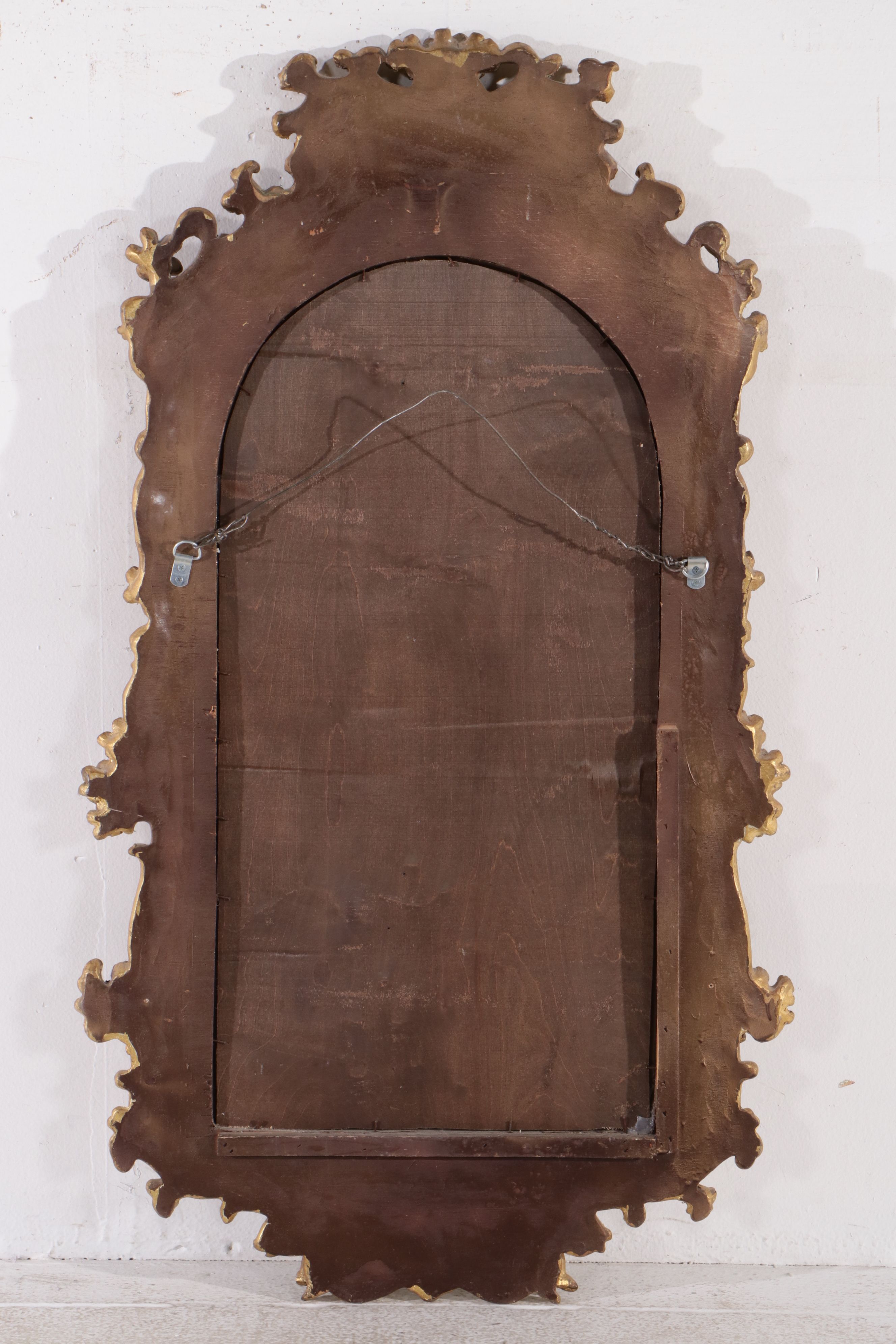 Baroque Style Carved Giltwood Wall Mirror, 19th Century