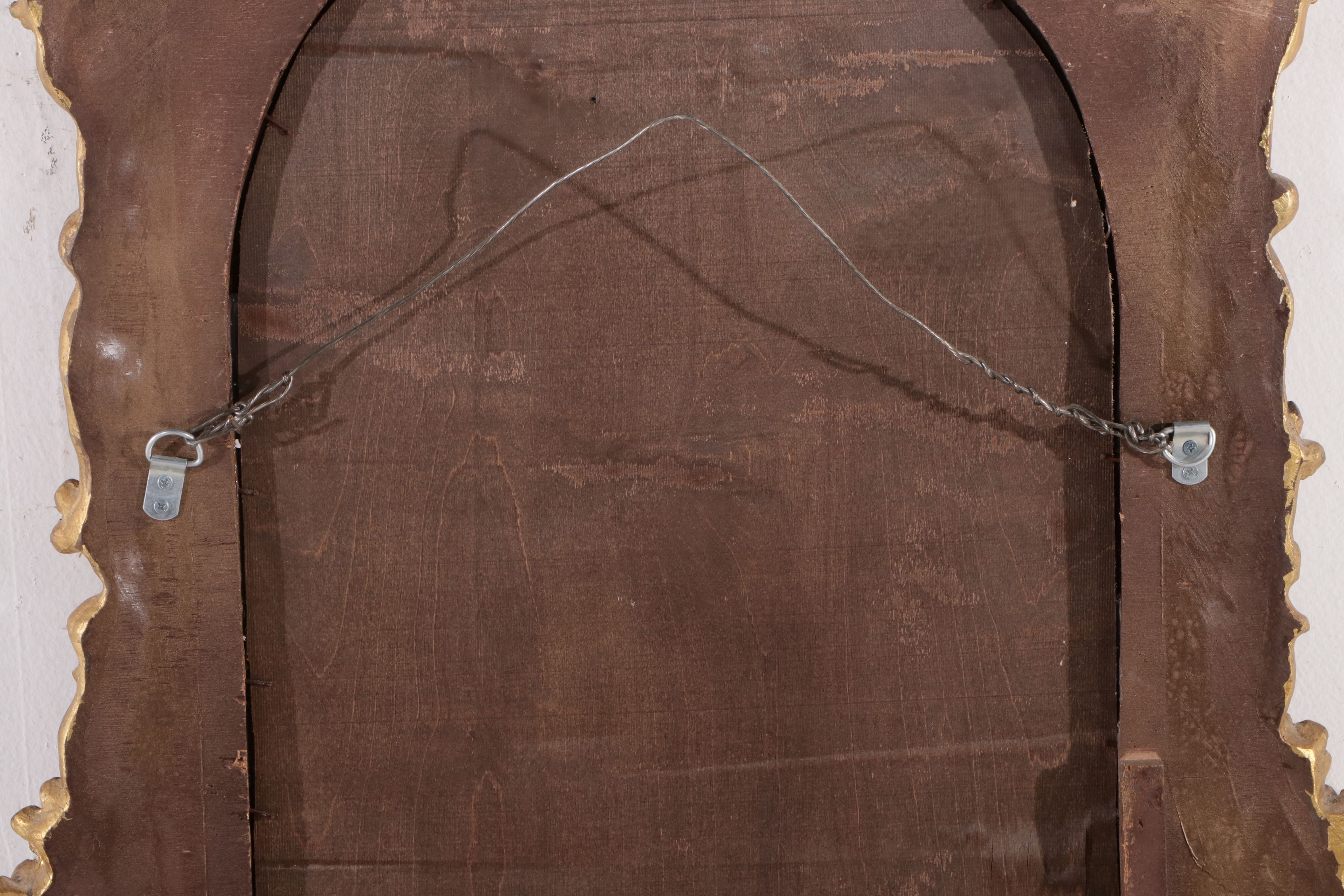 Baroque Style Carved Giltwood Wall Mirror, 19th Century