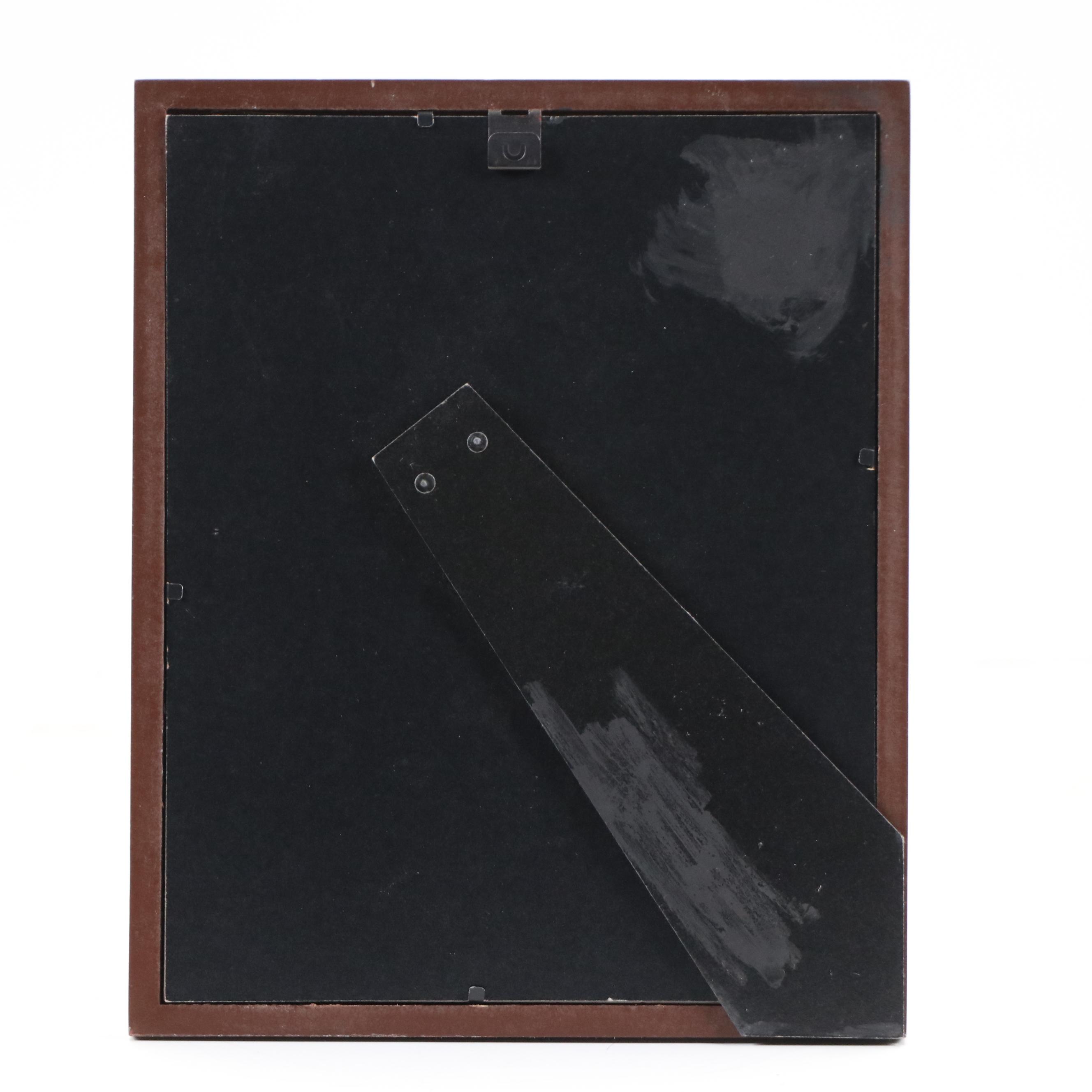 Brittony Martin Acrylic Painting of Orange Clouds, 21st Century