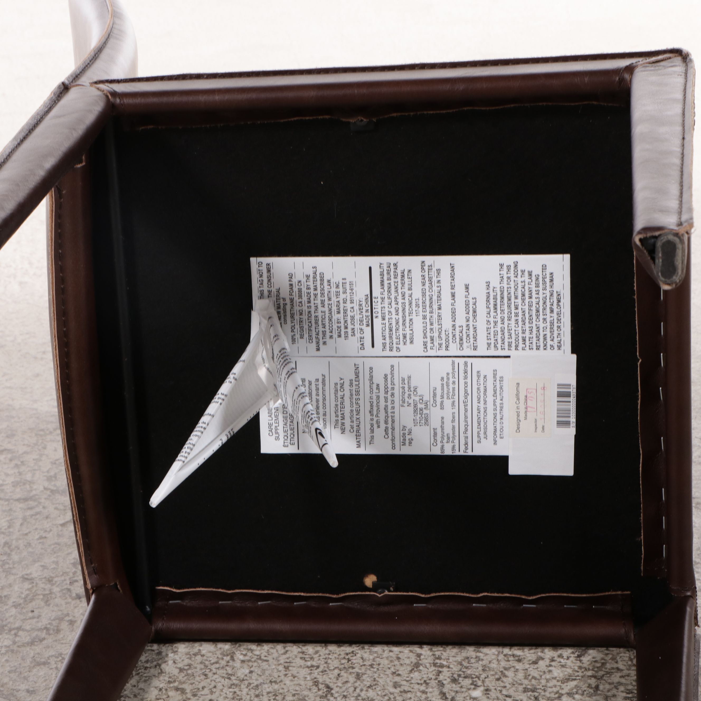 Contemporary Faux Leather Chair