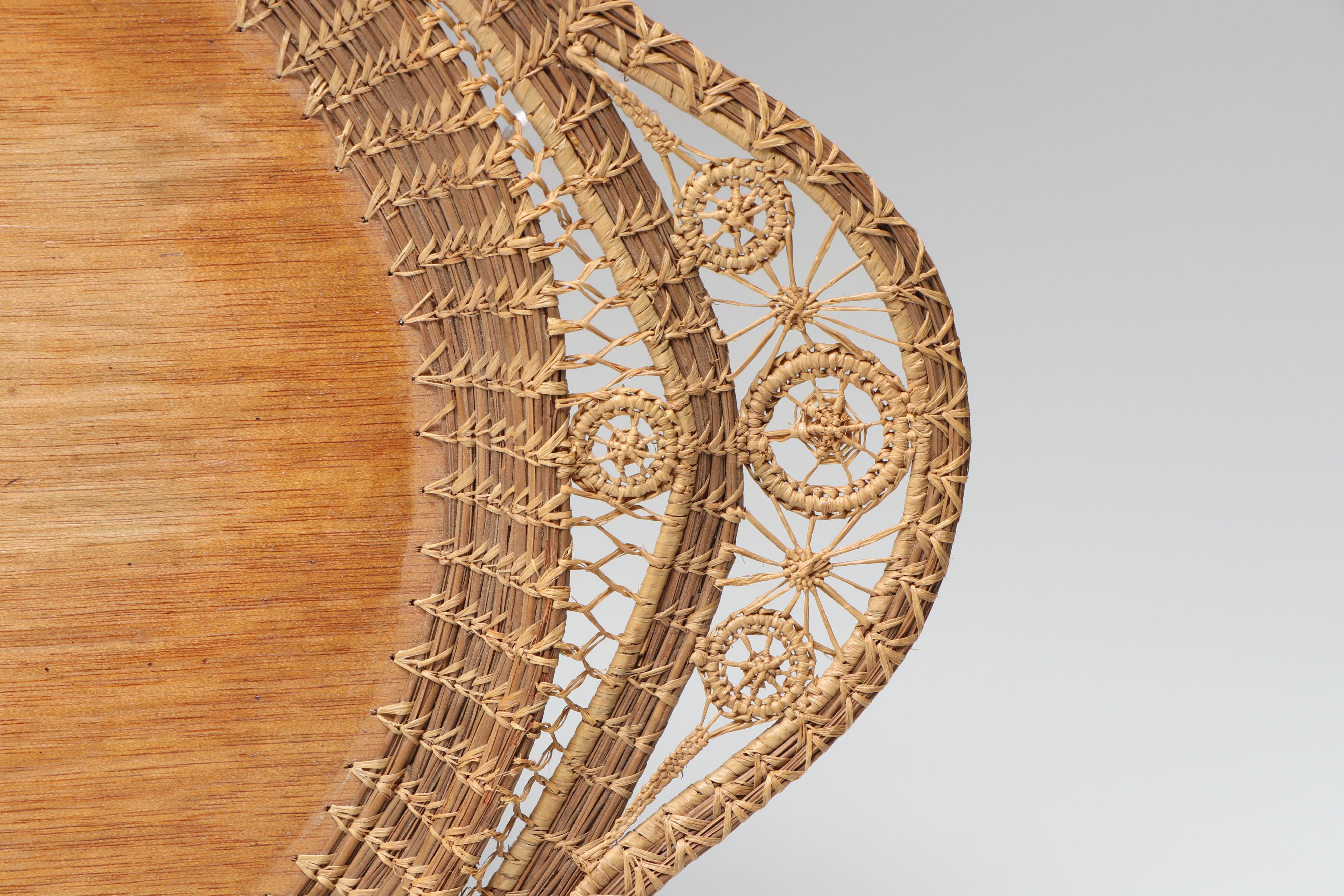 Seminole Pine Needle and Raffia Trays