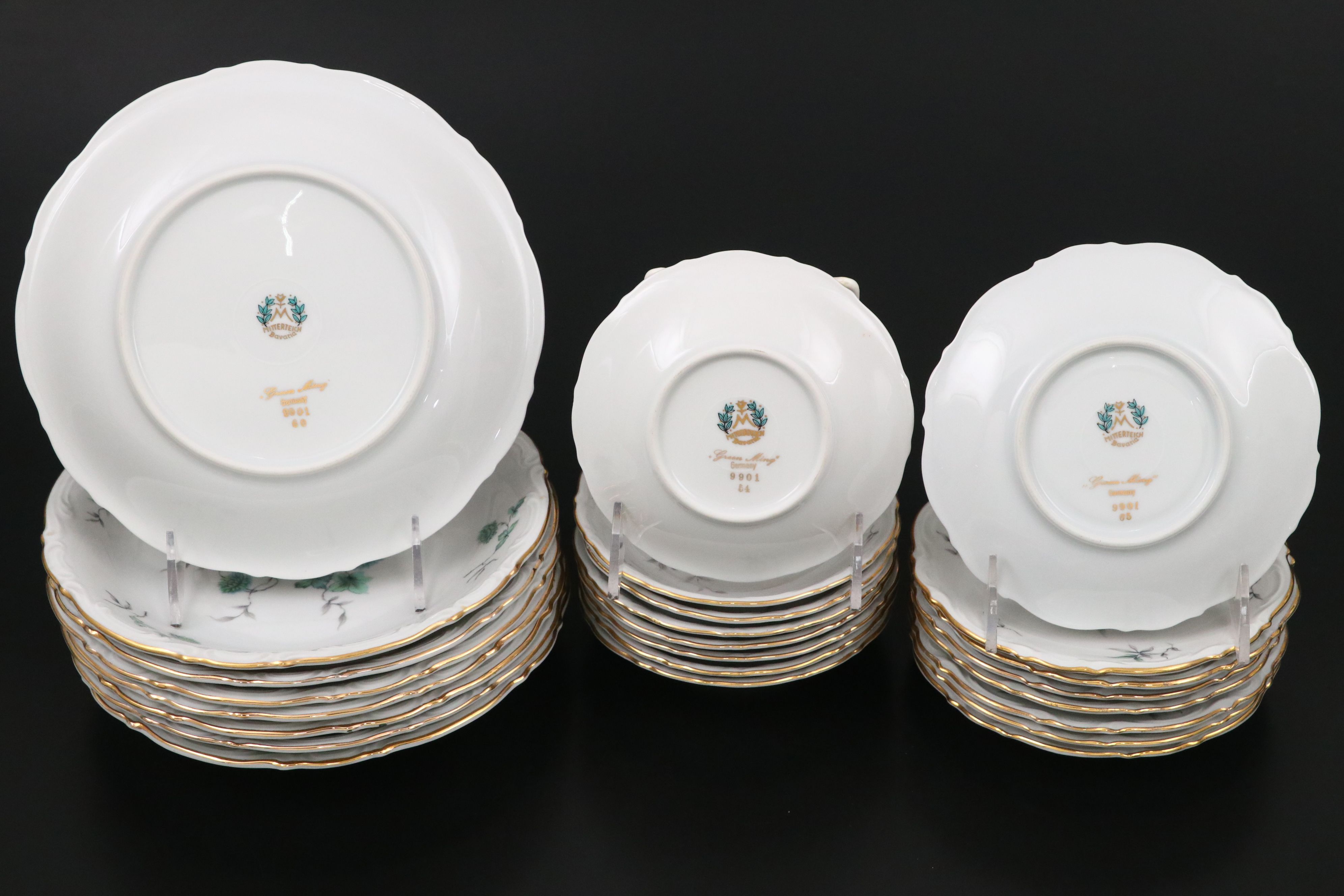 Mitterteich "Green Ming" Porcelain Dinnerware