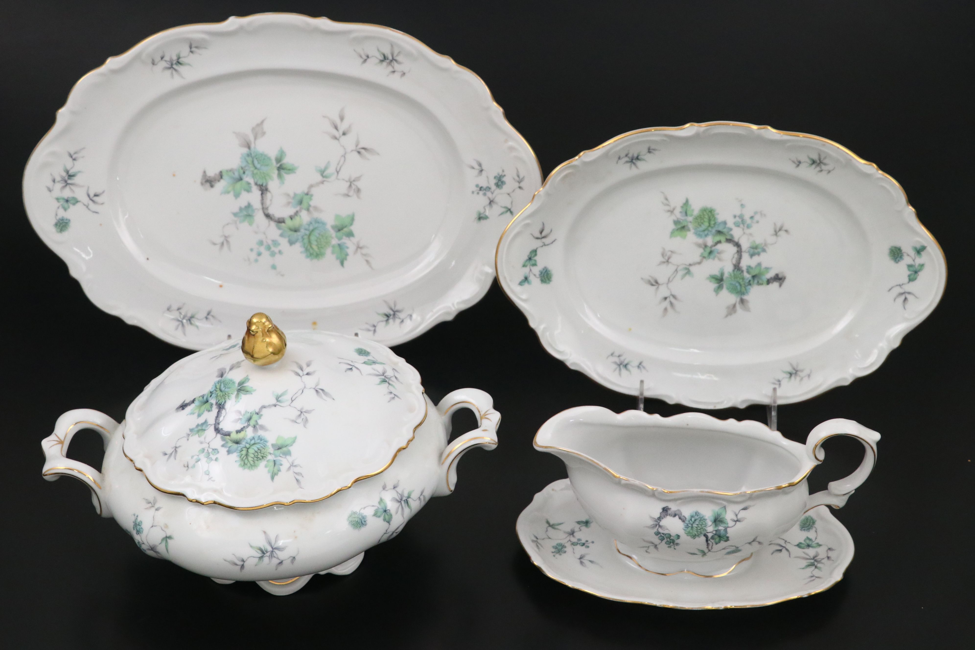 Mitterteich "Green Ming" Porcelain Dinnerware