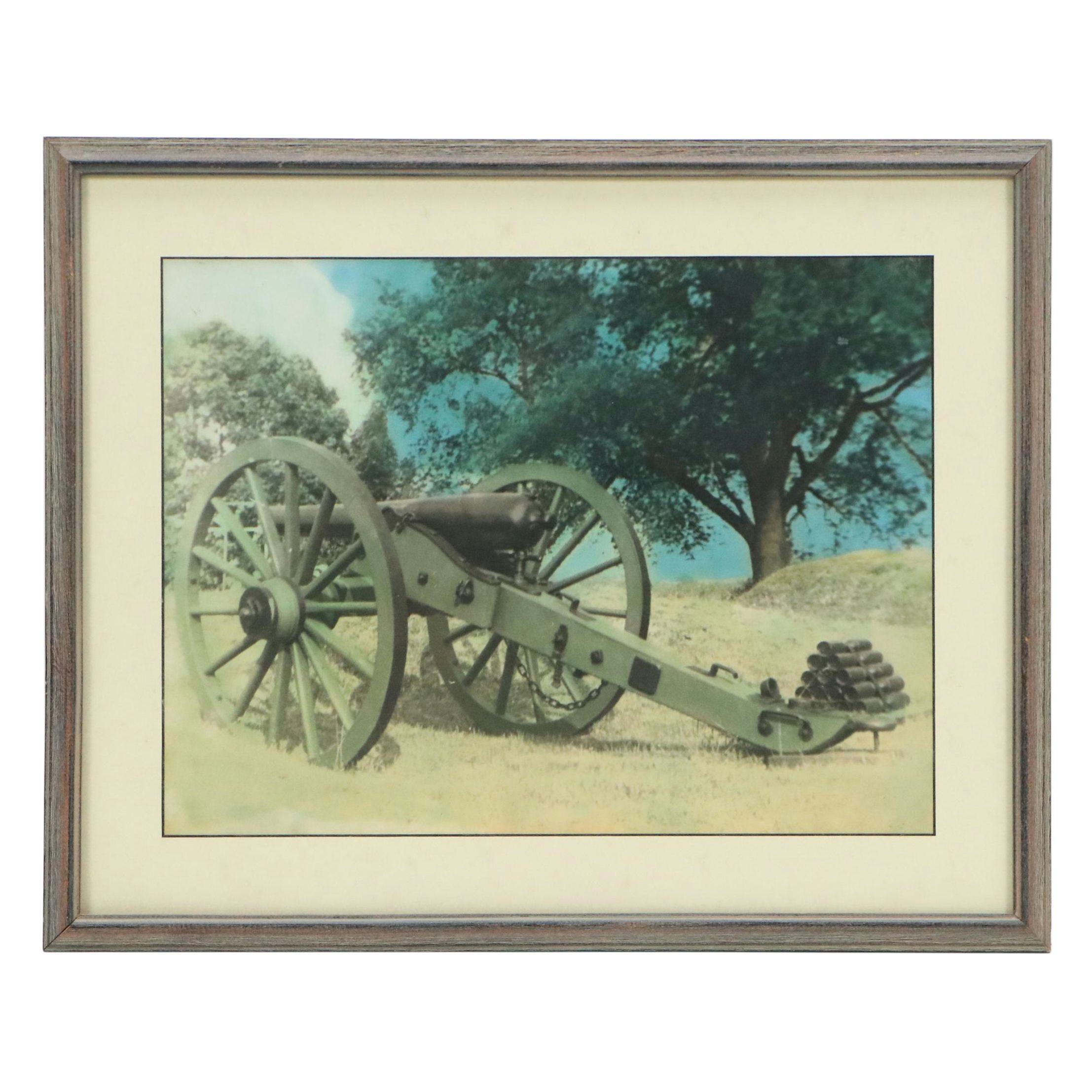 John Patrick Ball Chromogenic Photograph "Gettysburg Civil War Cannon," 1951