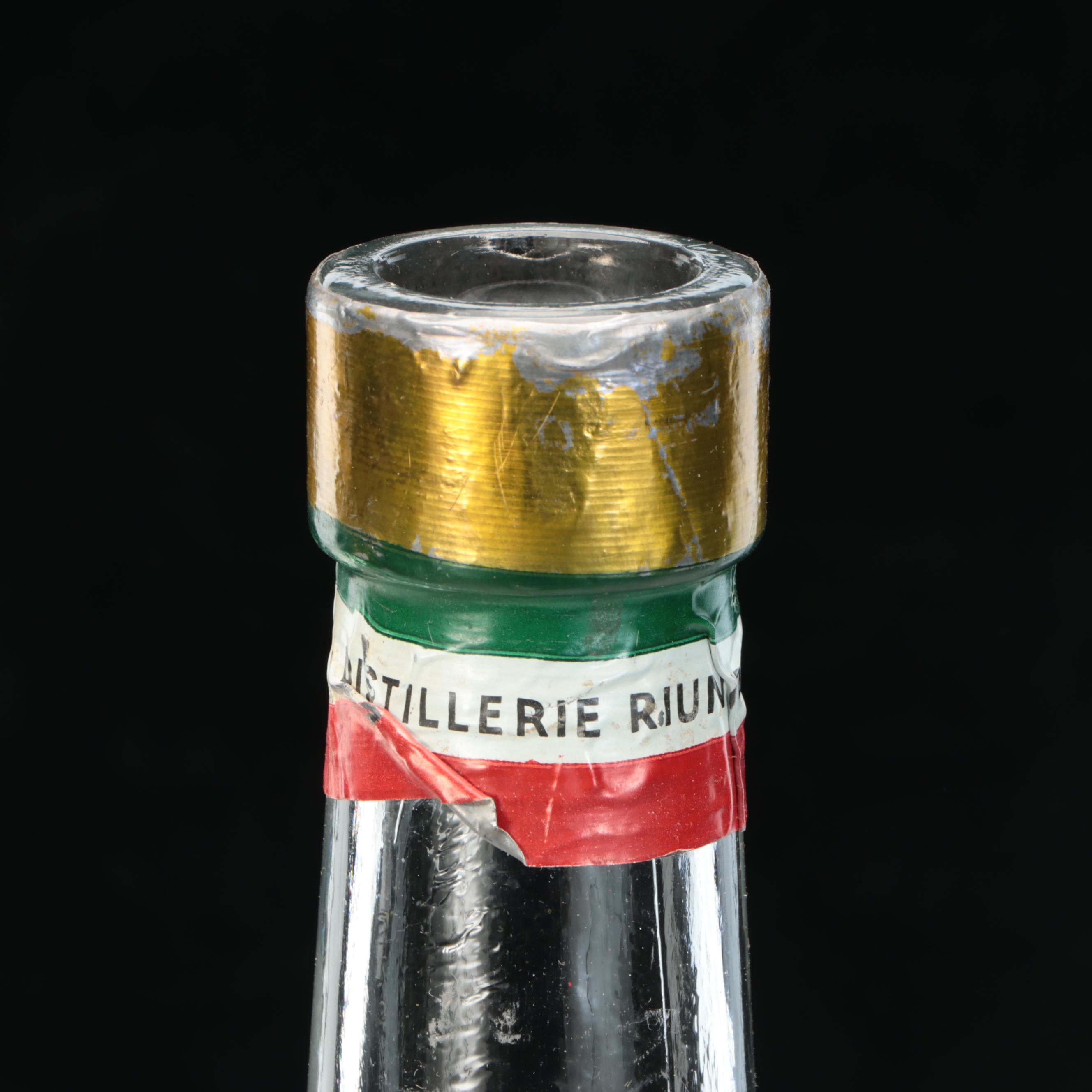 Italian Liquore Galliano Footed Glass Bottle with Spigot, 20th Century