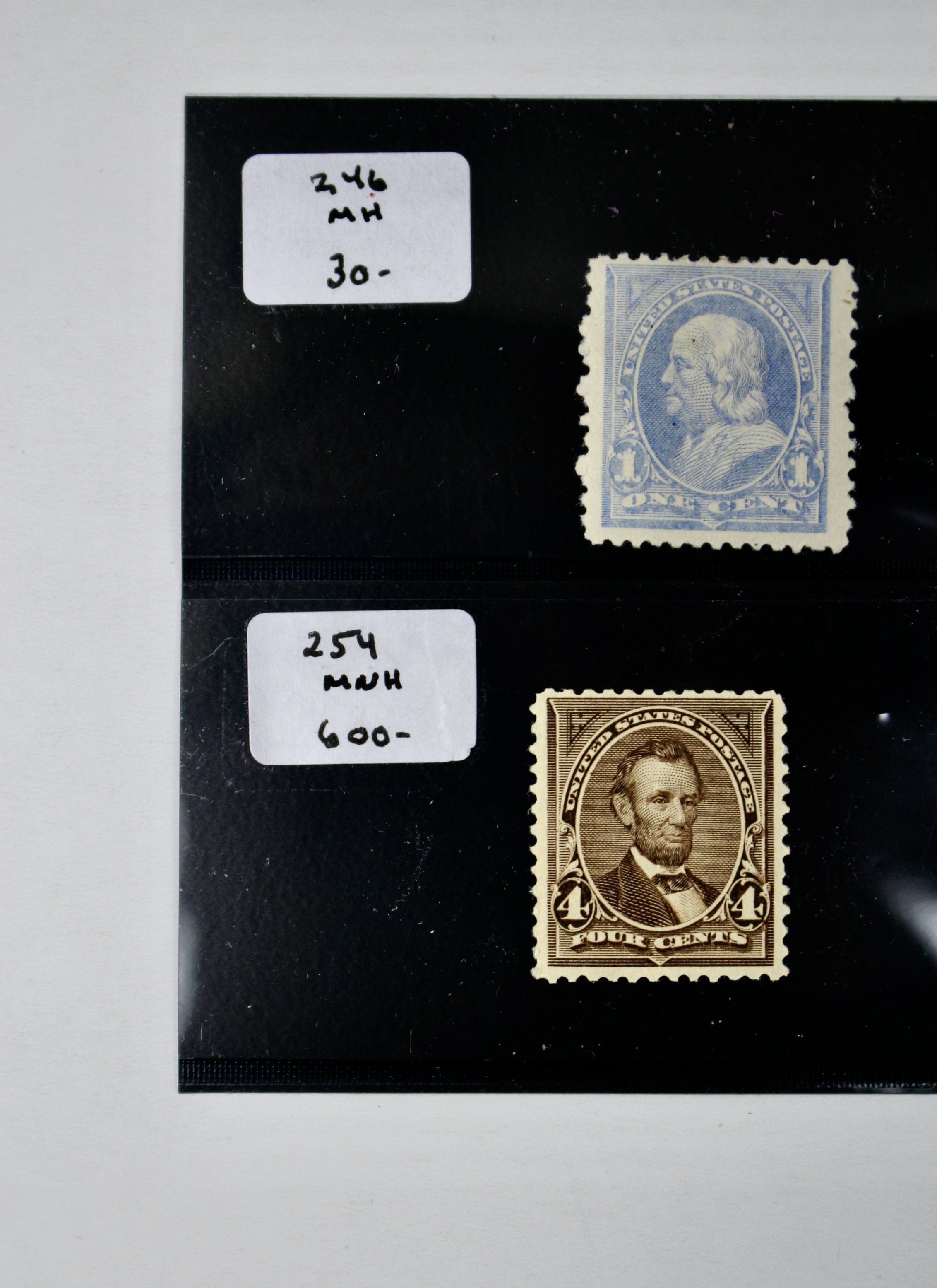 Five Mint Condition 1894 Regular Issue U.S. Postage Stamps