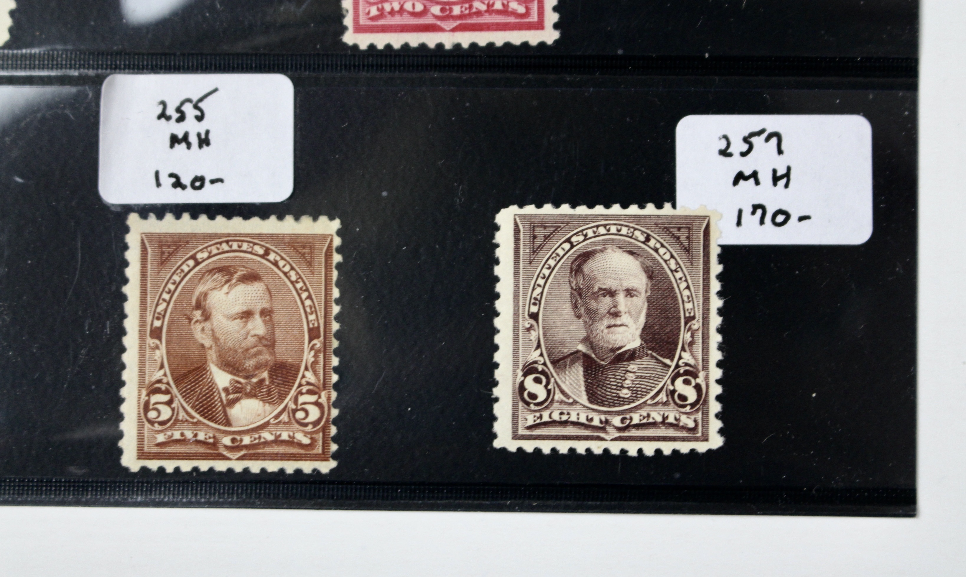 Five Mint Condition 1894 Regular Issue U.S. Postage Stamps