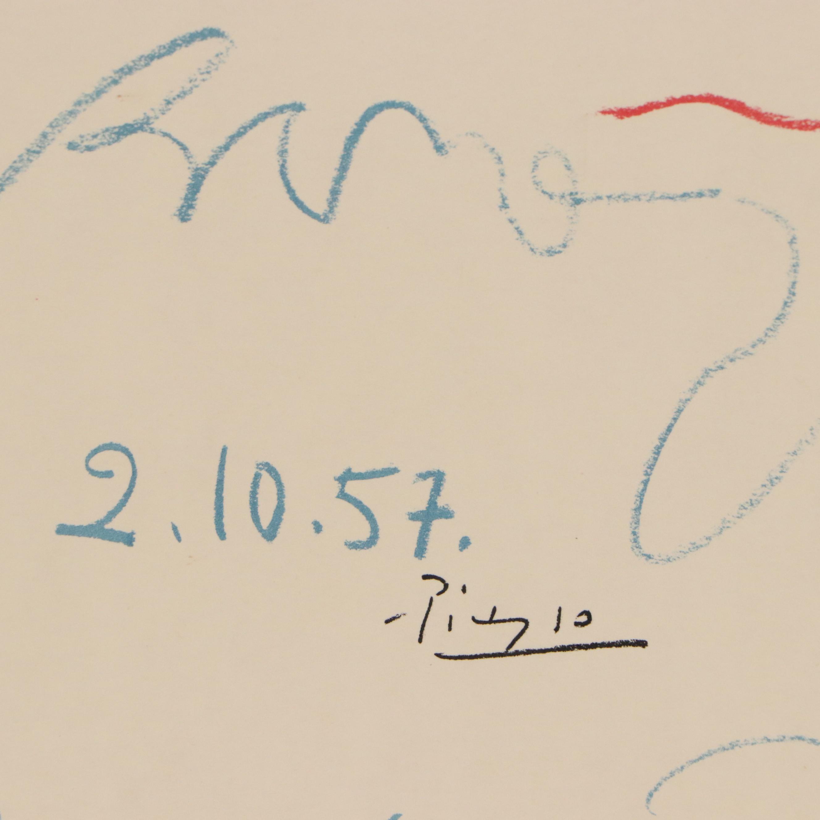 Color Lithograph After Pablo Picasso "La Petite Corrida"