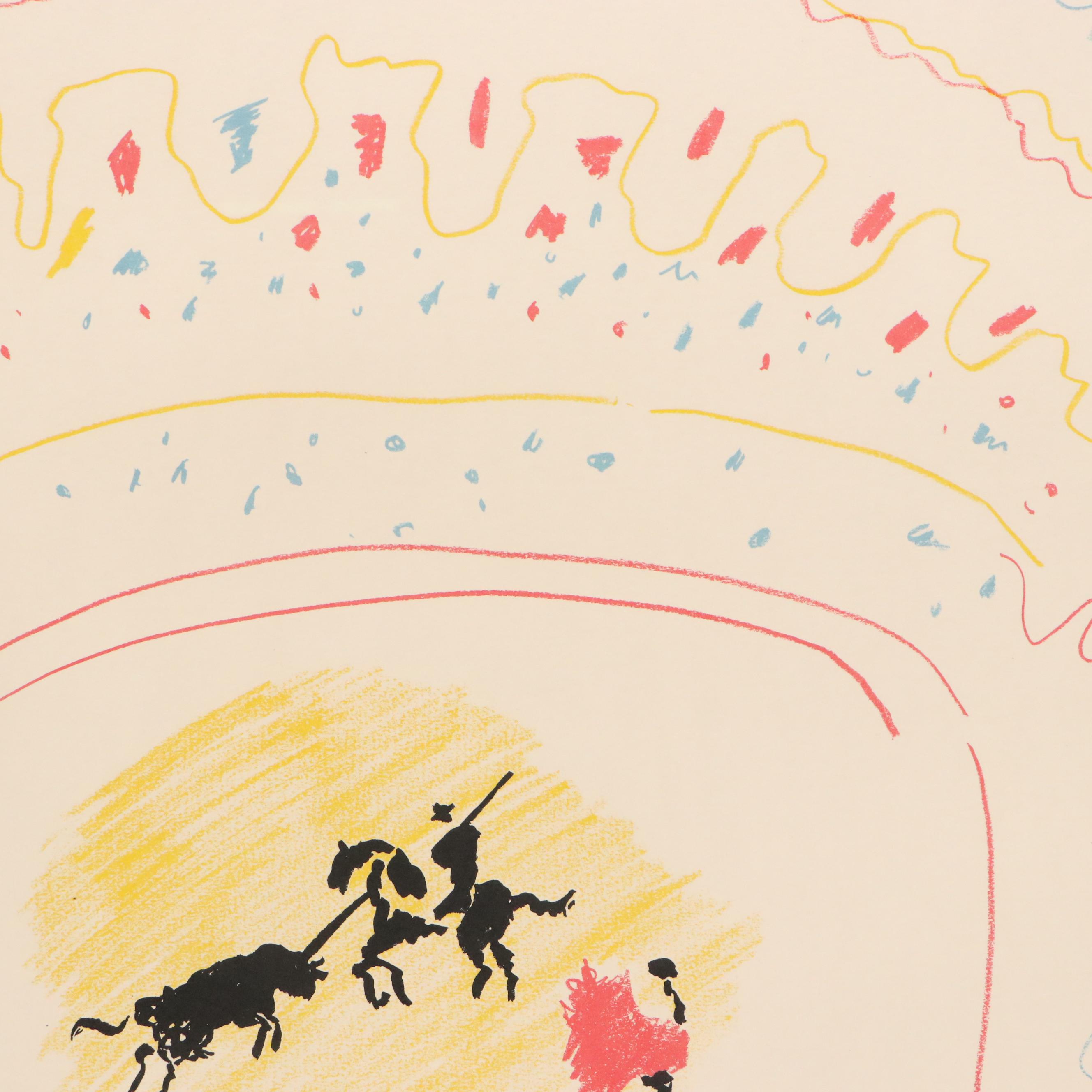 Color Lithograph After Pablo Picasso "La Petite Corrida"