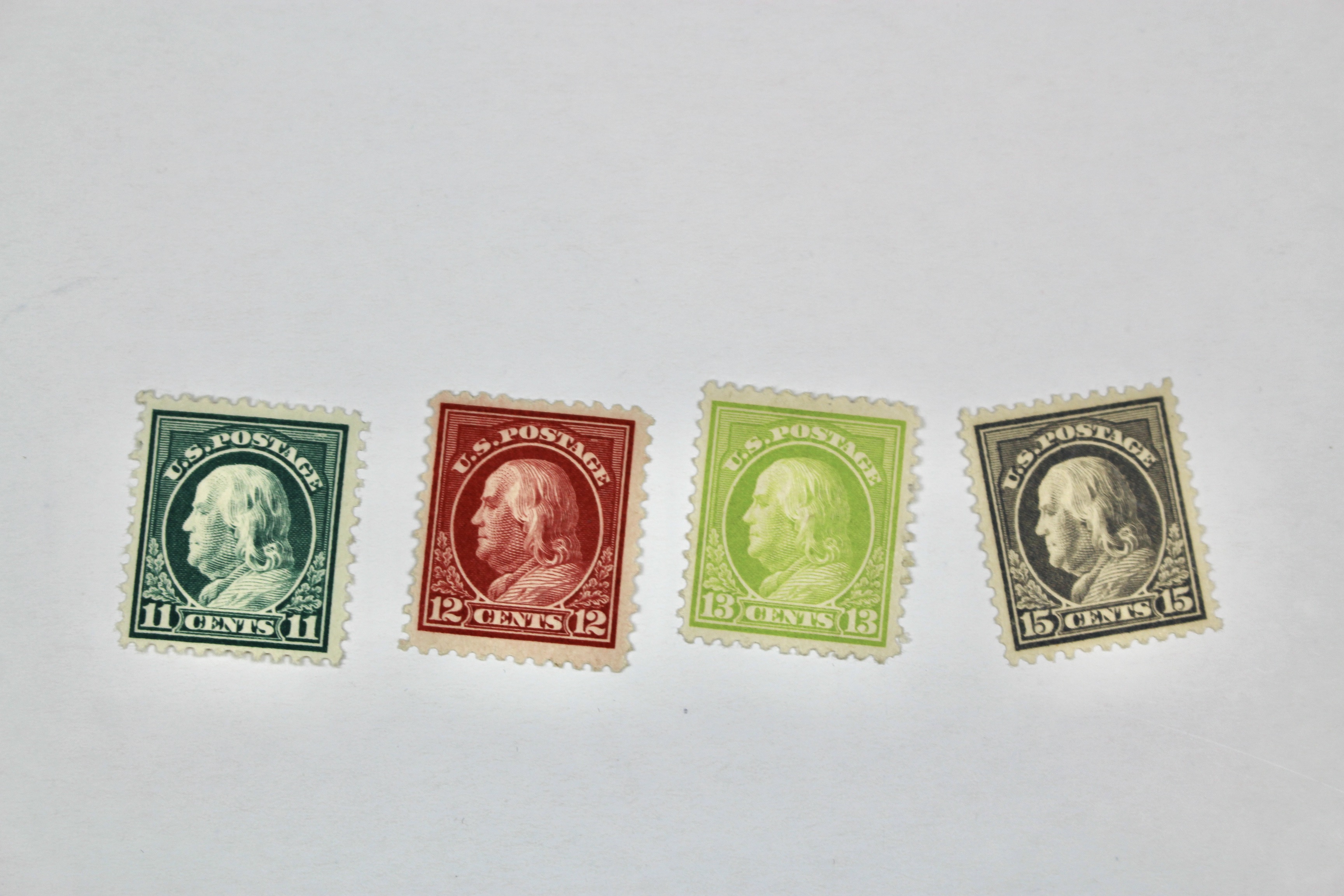 1917 to 1919 U.S. Regular Issue Mint Hinged Postage Stamps