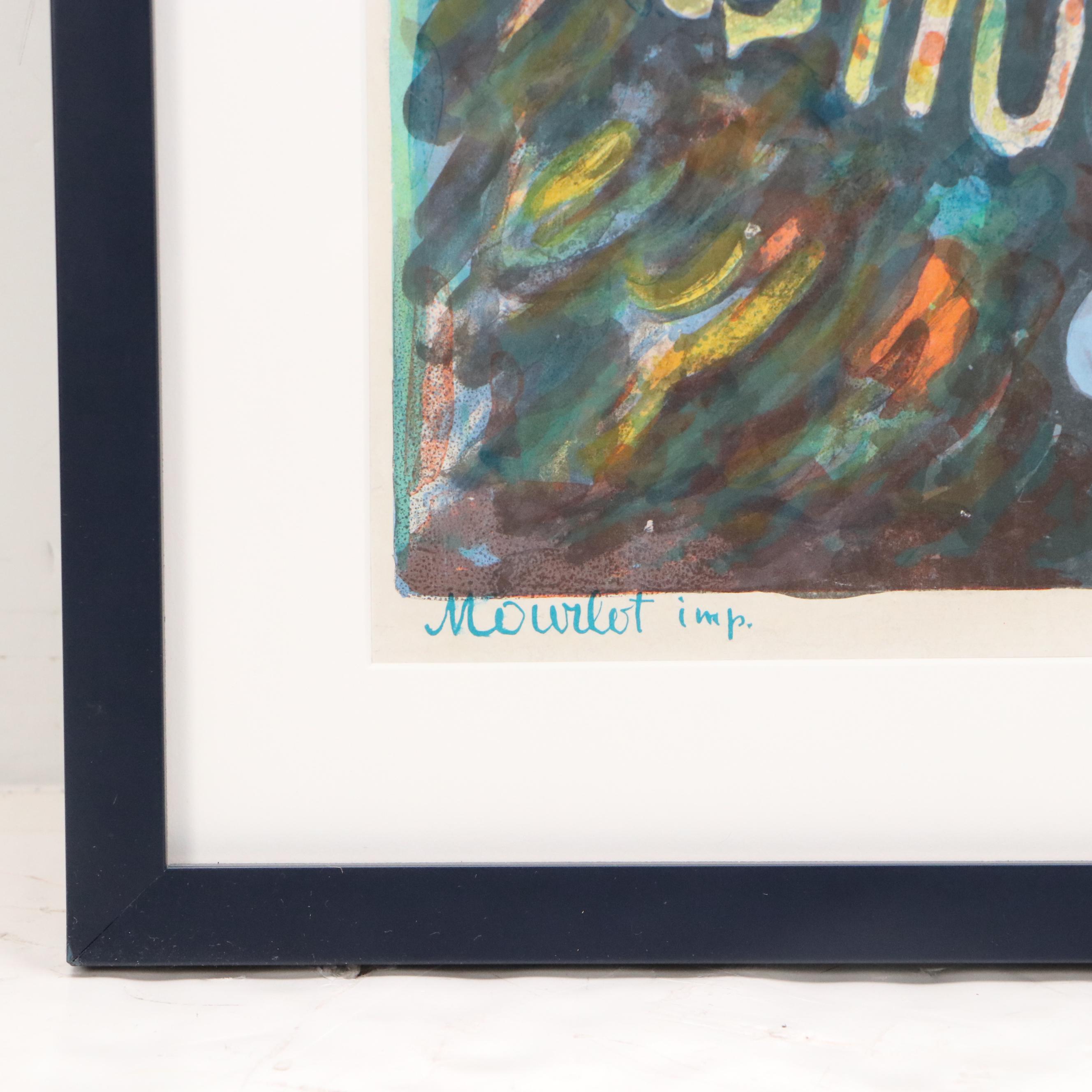 Constantin Terechkovitch Color Lithograph for Menton Chamber Music Festival