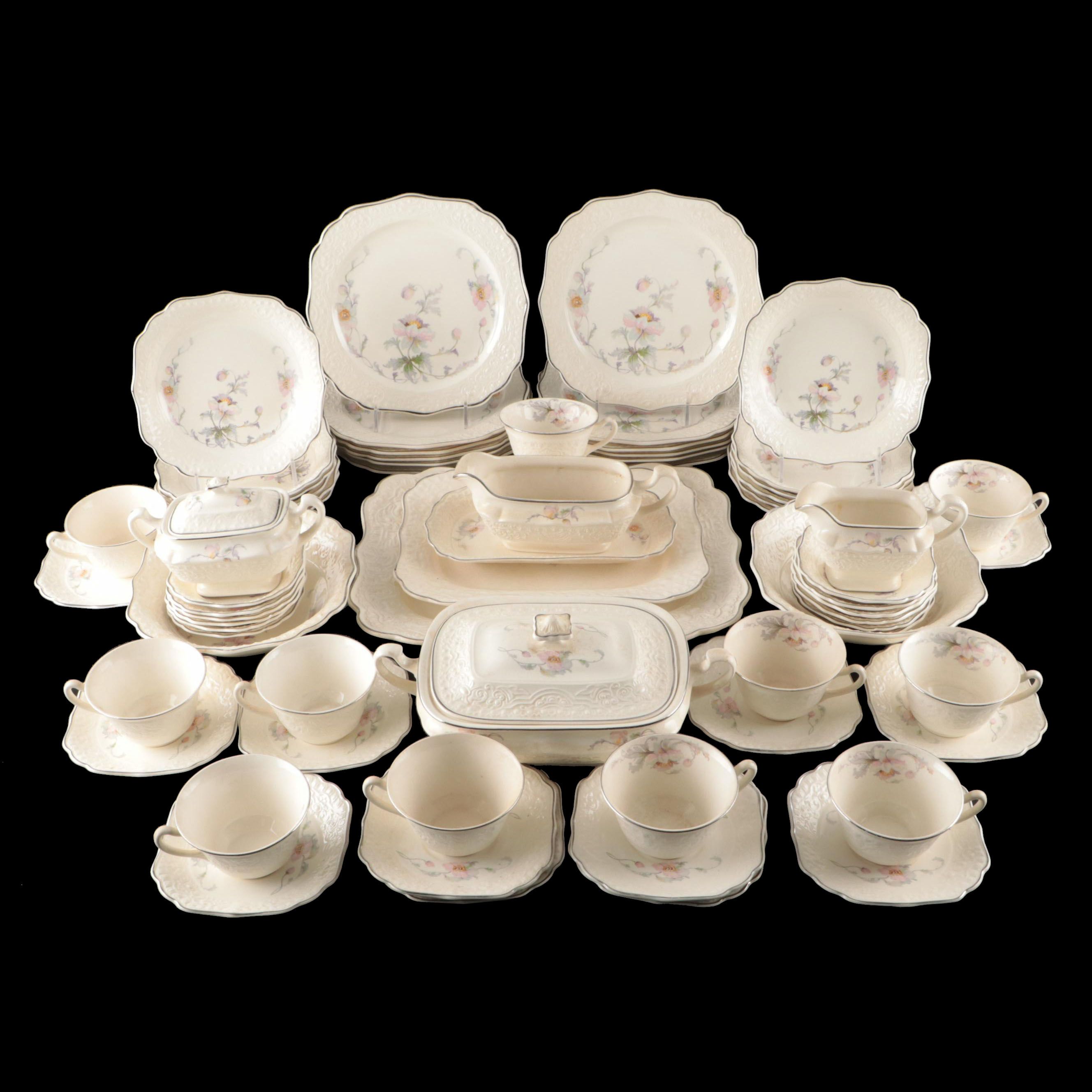 Thompson Pottery Floral Ceramic Dinnerware