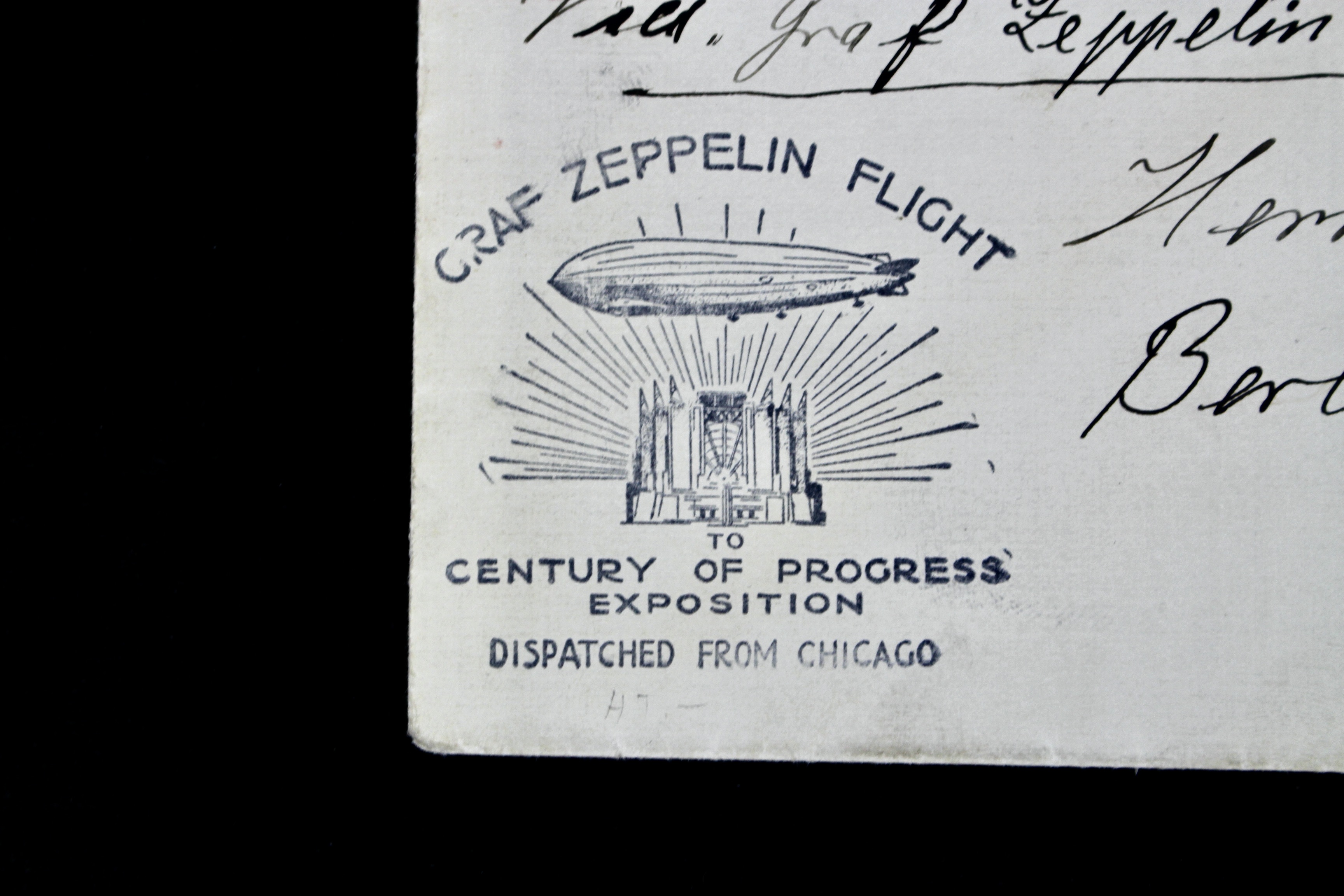 1933 Graf Zeppelin Century of Progress Postal Cover, Including C18 Stamp