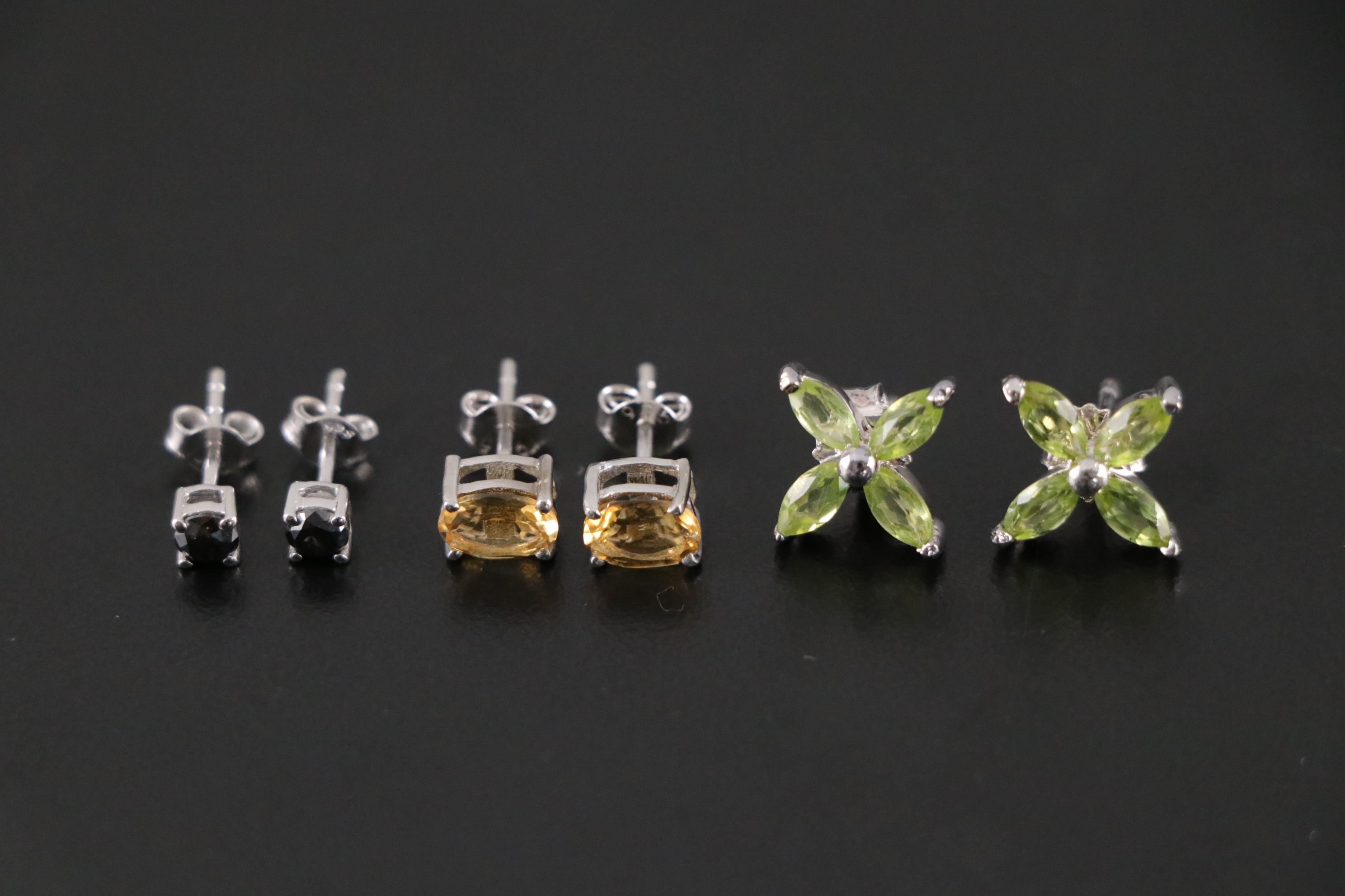 14 Assorted Sterling Silver Rings, Necklaces and Earrings