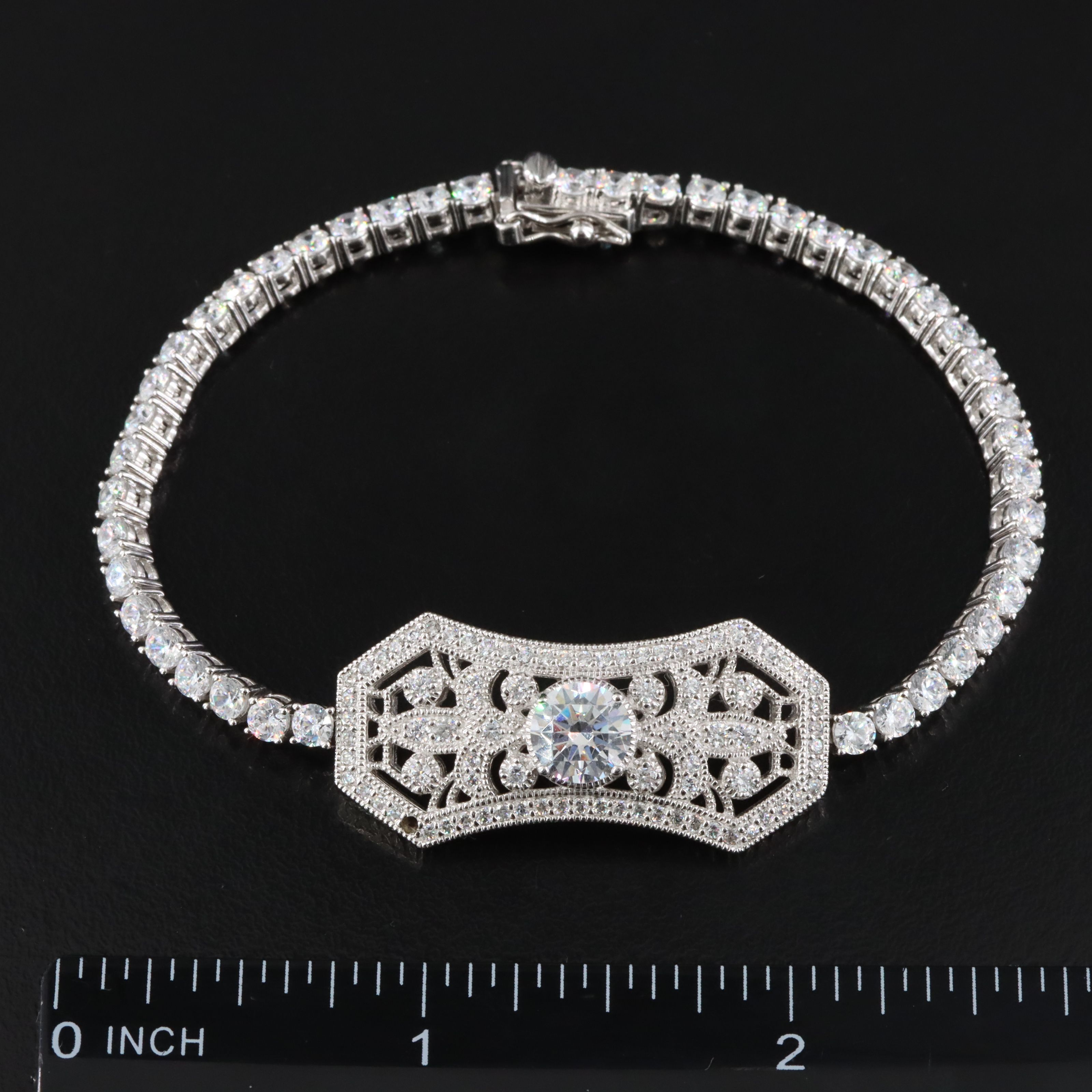 Vanna K. Sterling CZ Bracelet
