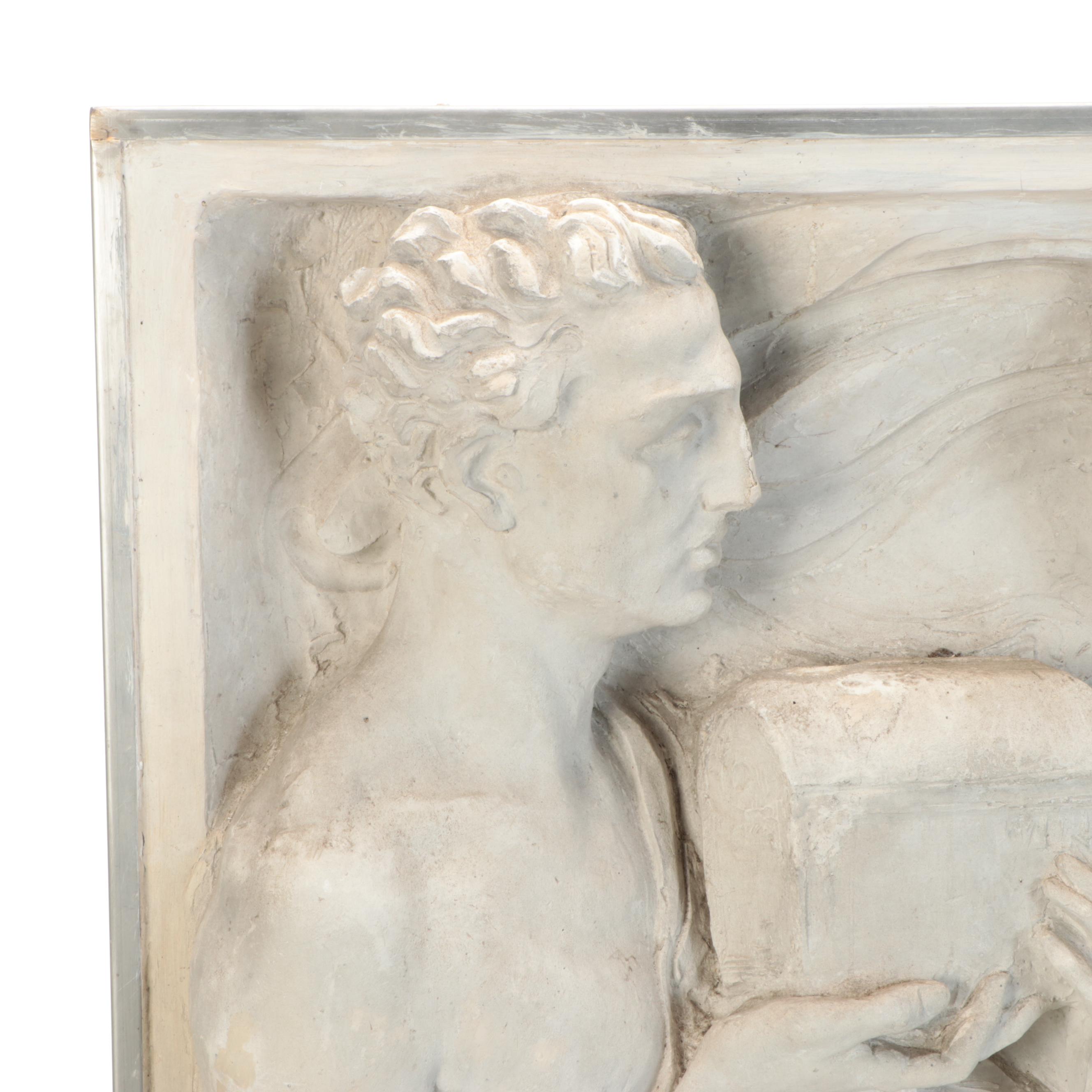 Edoardo de Albertis Plaster Relief Sculpture of the "Ideal Family", Early 20th C