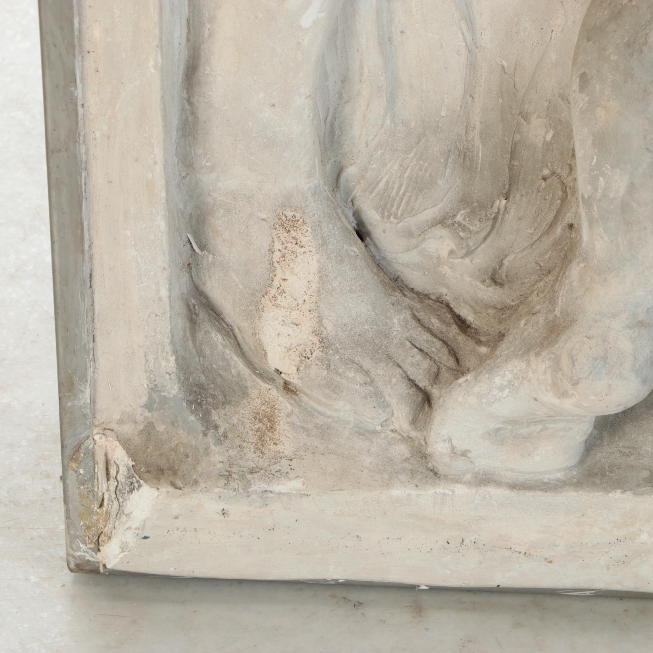 Edoardo de Albertis Plaster Relief Sculpture of the "Ideal Family", Early 20th C